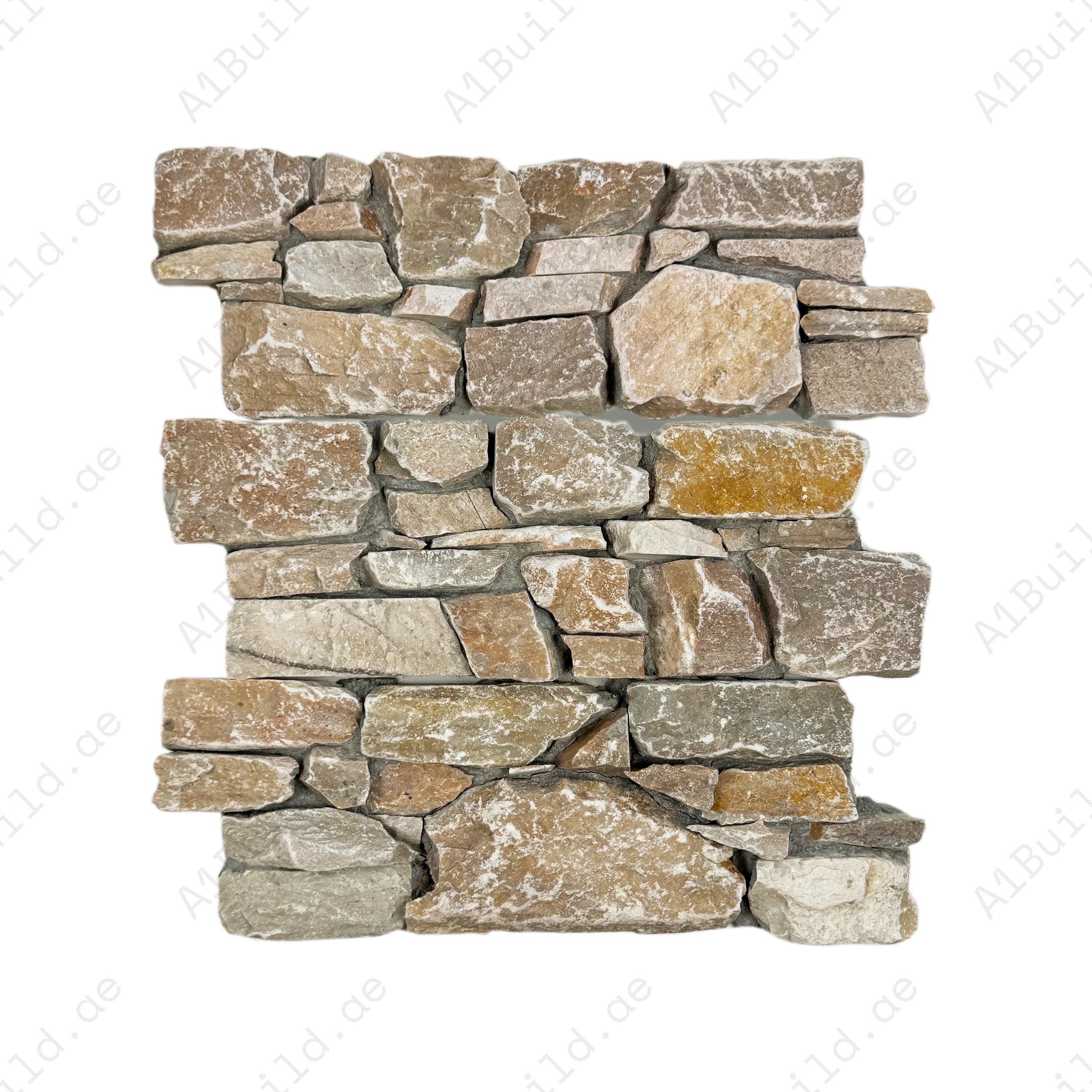 Timeless Nature Series P014 Light Beige & Light Fawn & French Beige Mixed Cement Bonding Slate Wall Cladding