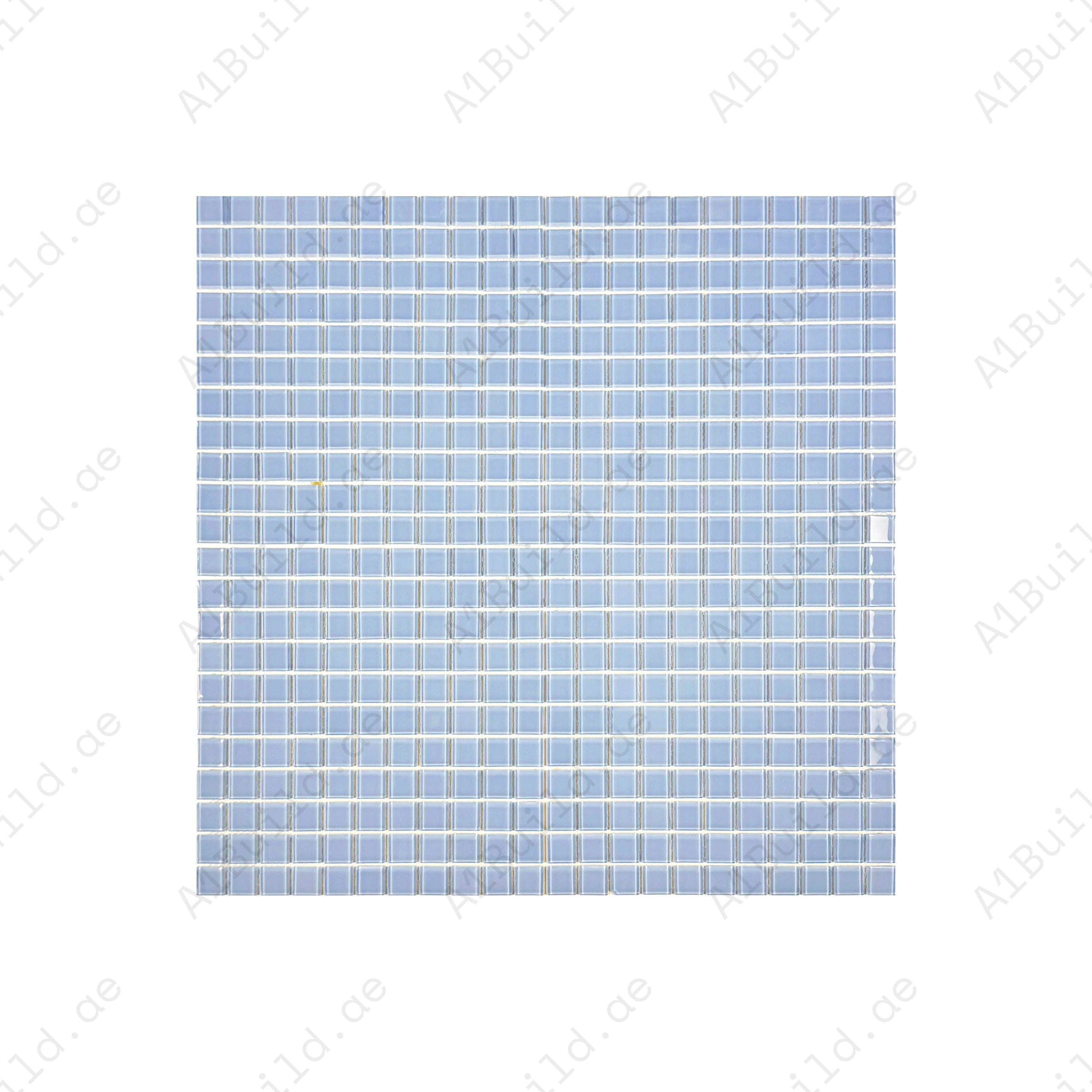 Sky Blue Crystal Glass Mosaic