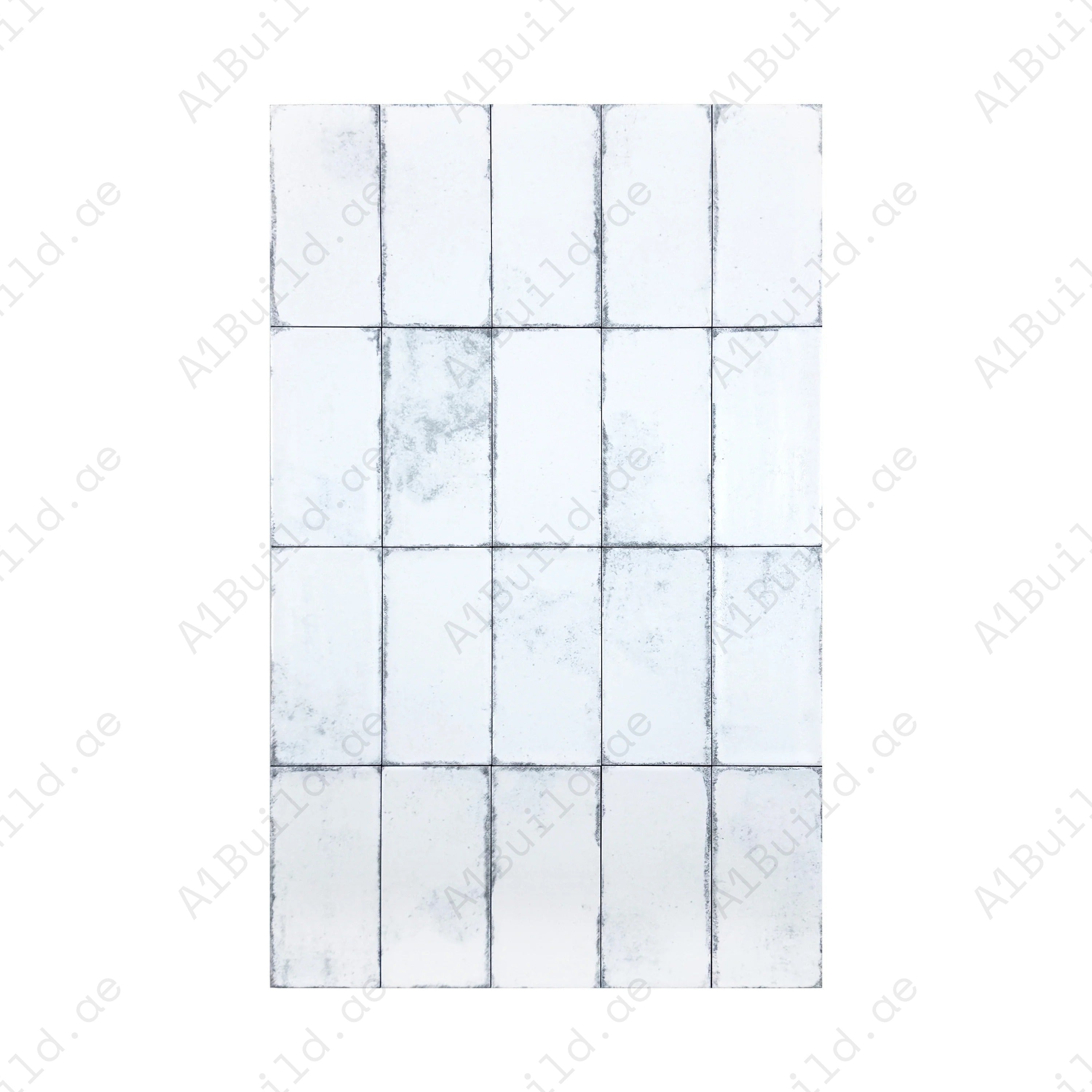 Snow White matte ceramic tile with sleek long-strip design. Durable, waterproof, scratch & stain-resistant—perfect for walls, floors, kitchens & bathrooms.