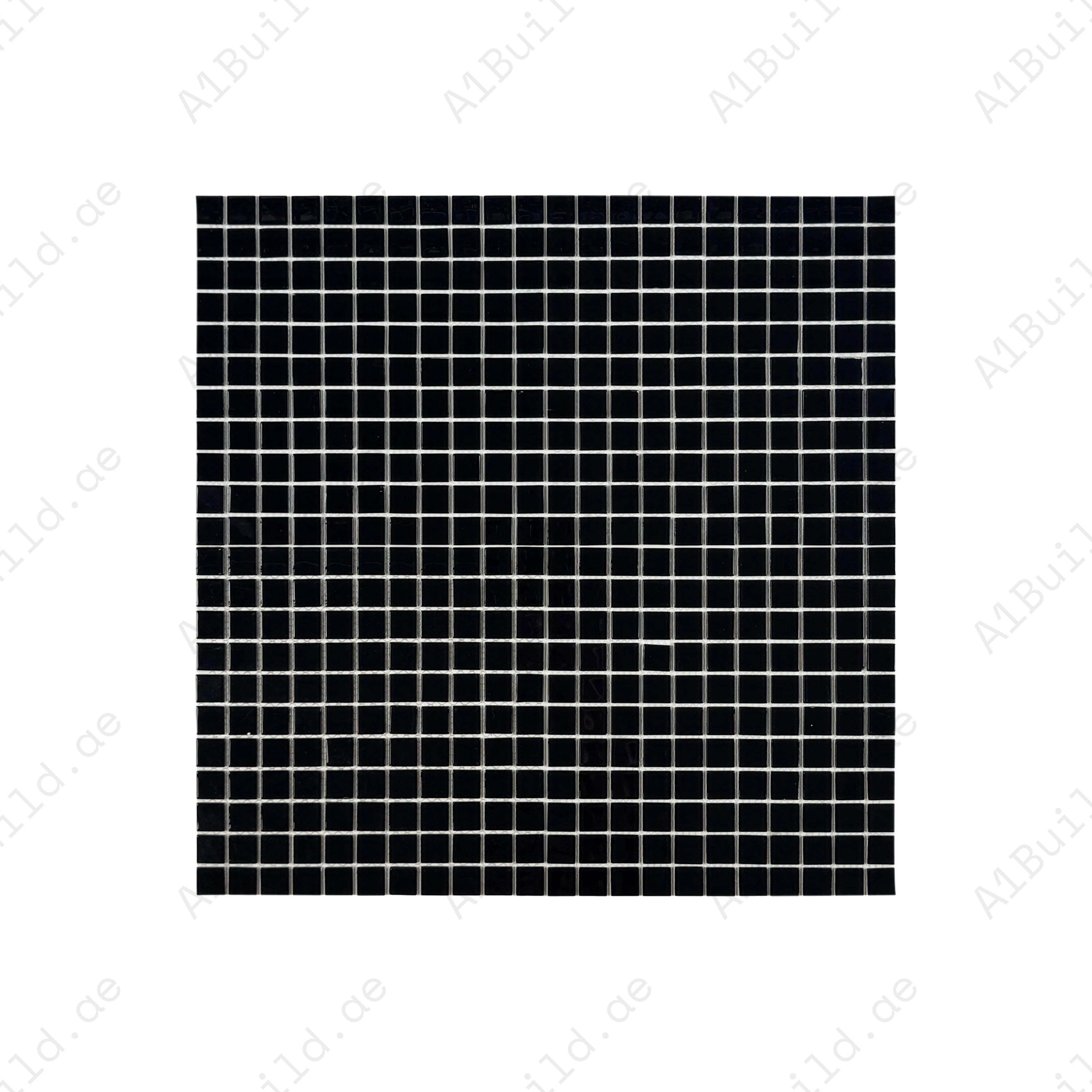 Azure Enchantment Series Black Crystal Glass Mosaic