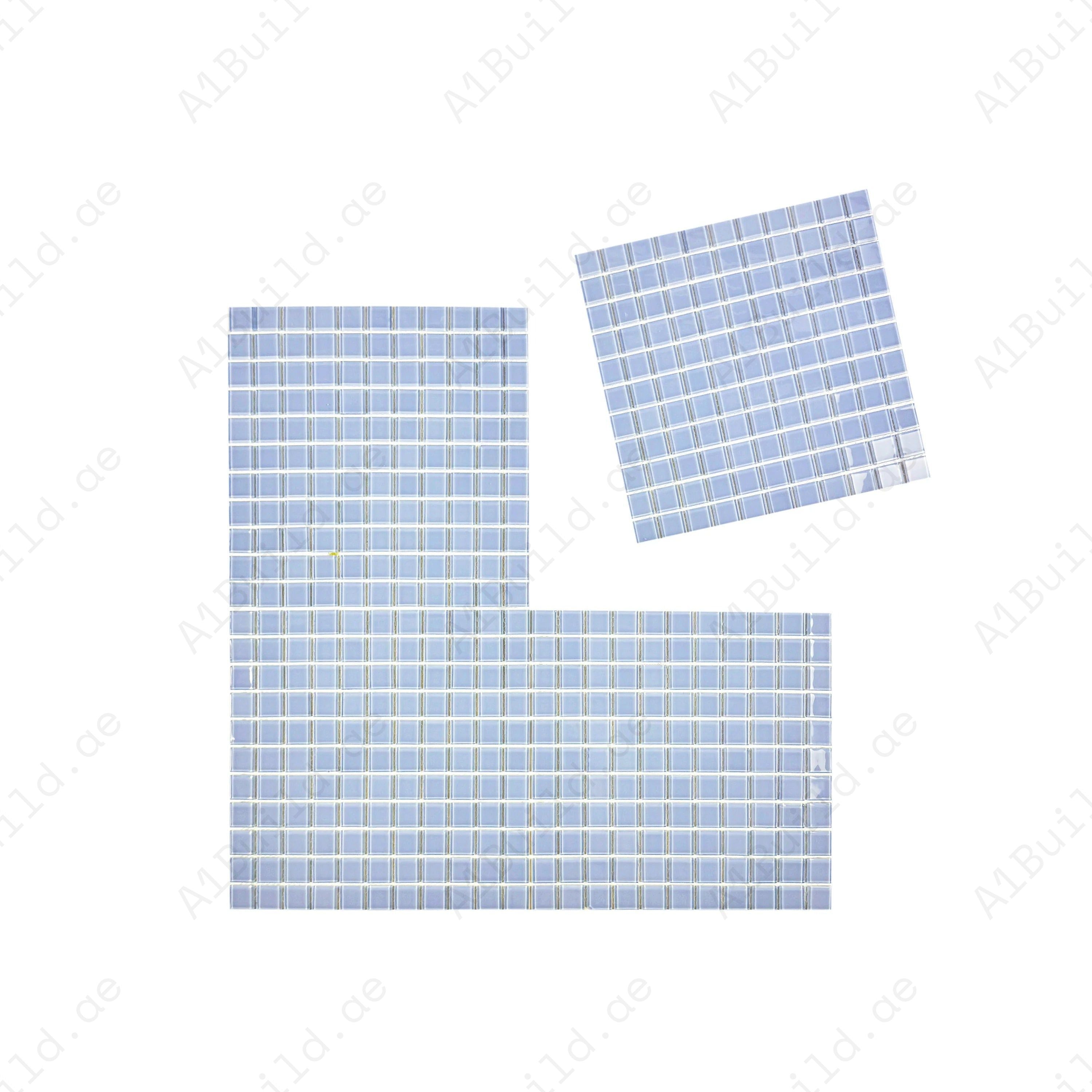 Sky Blue Crystal Glass Mosaic