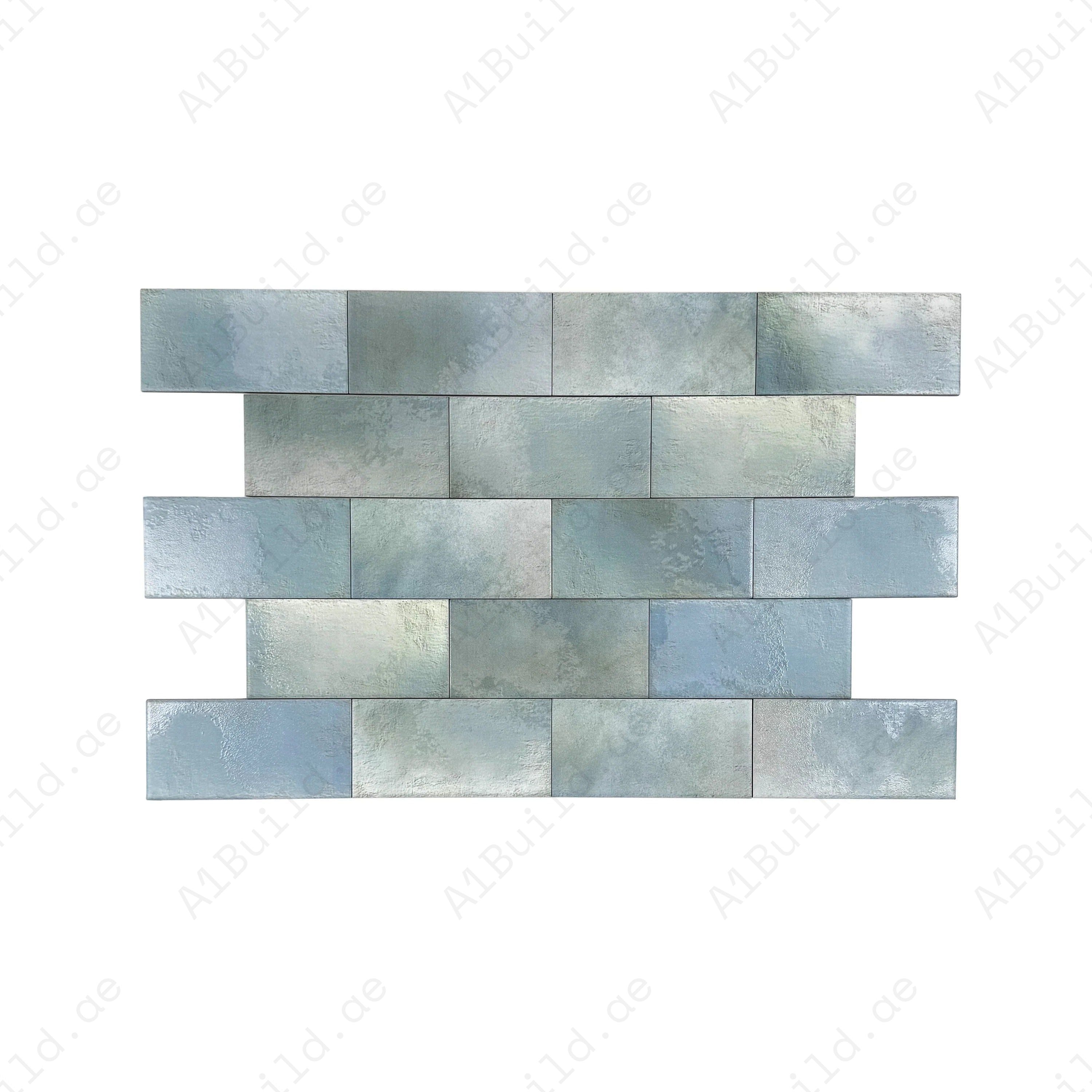 Seafoam Mint Matte Ceramic Artisanal Tile
