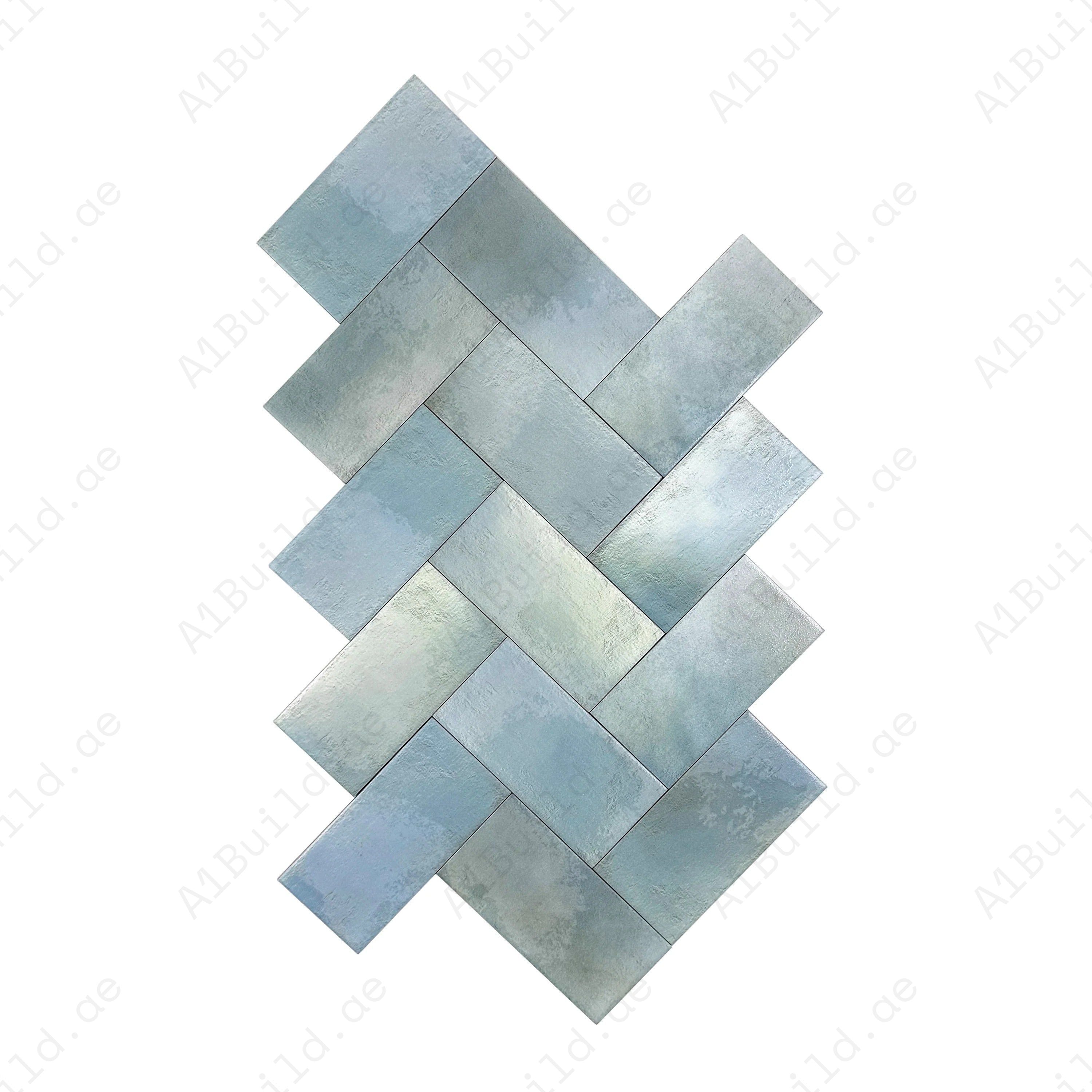 Seafoam Mint Matte Ceramic Artisanal Tile