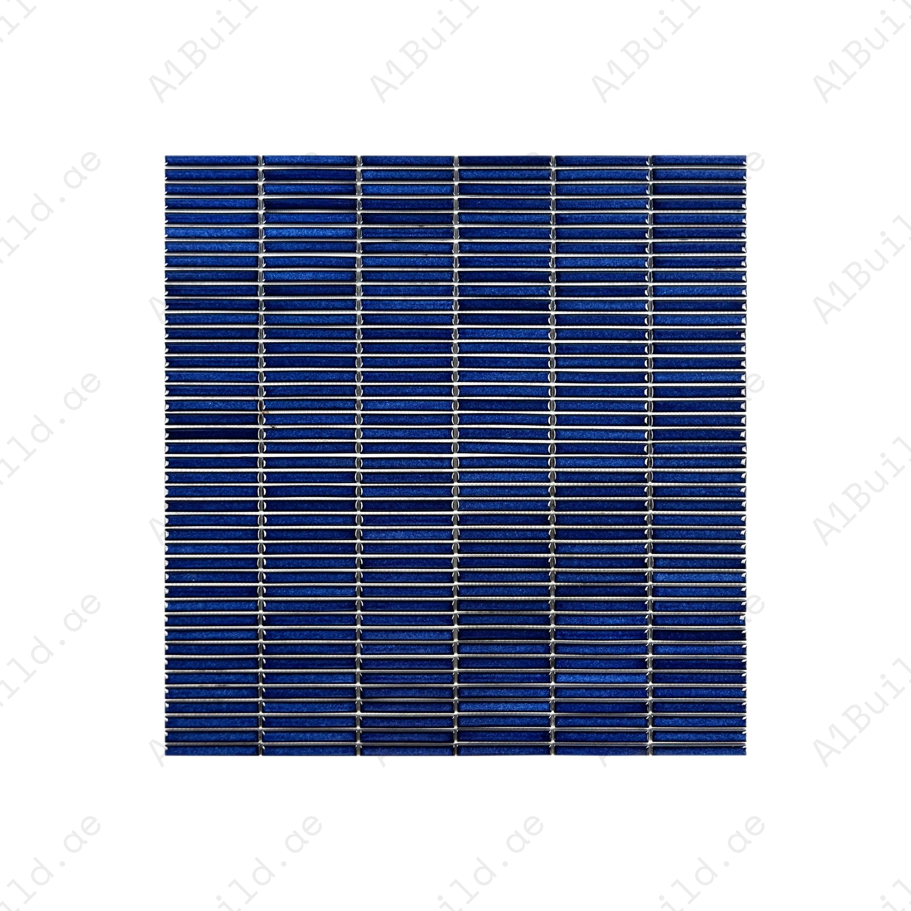 Aurora Strips Series Indigo Blue Long Strip Glossy Glazed Porcelain Mosaic