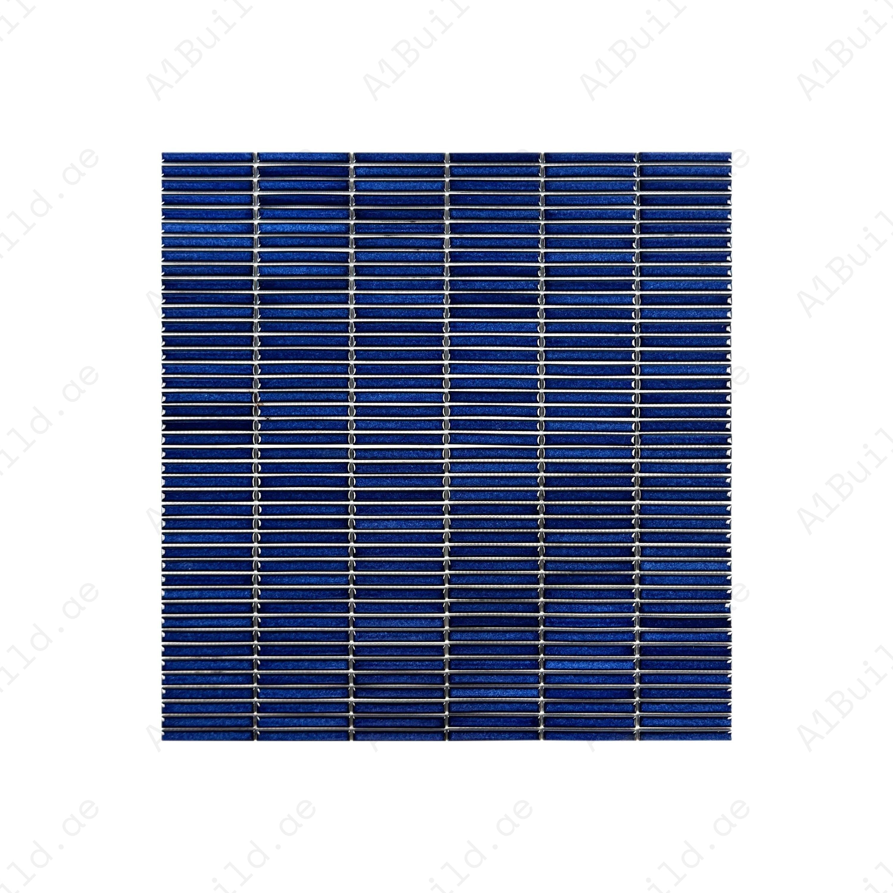 Aurora Strips Series Indigo Blue Long Strip Glossy Glazed Porcelain Mosaic