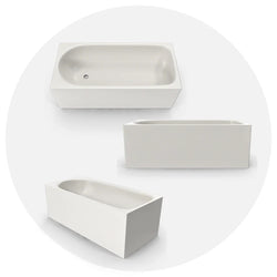 Acrylic Rectangle & Oval Bathtubs