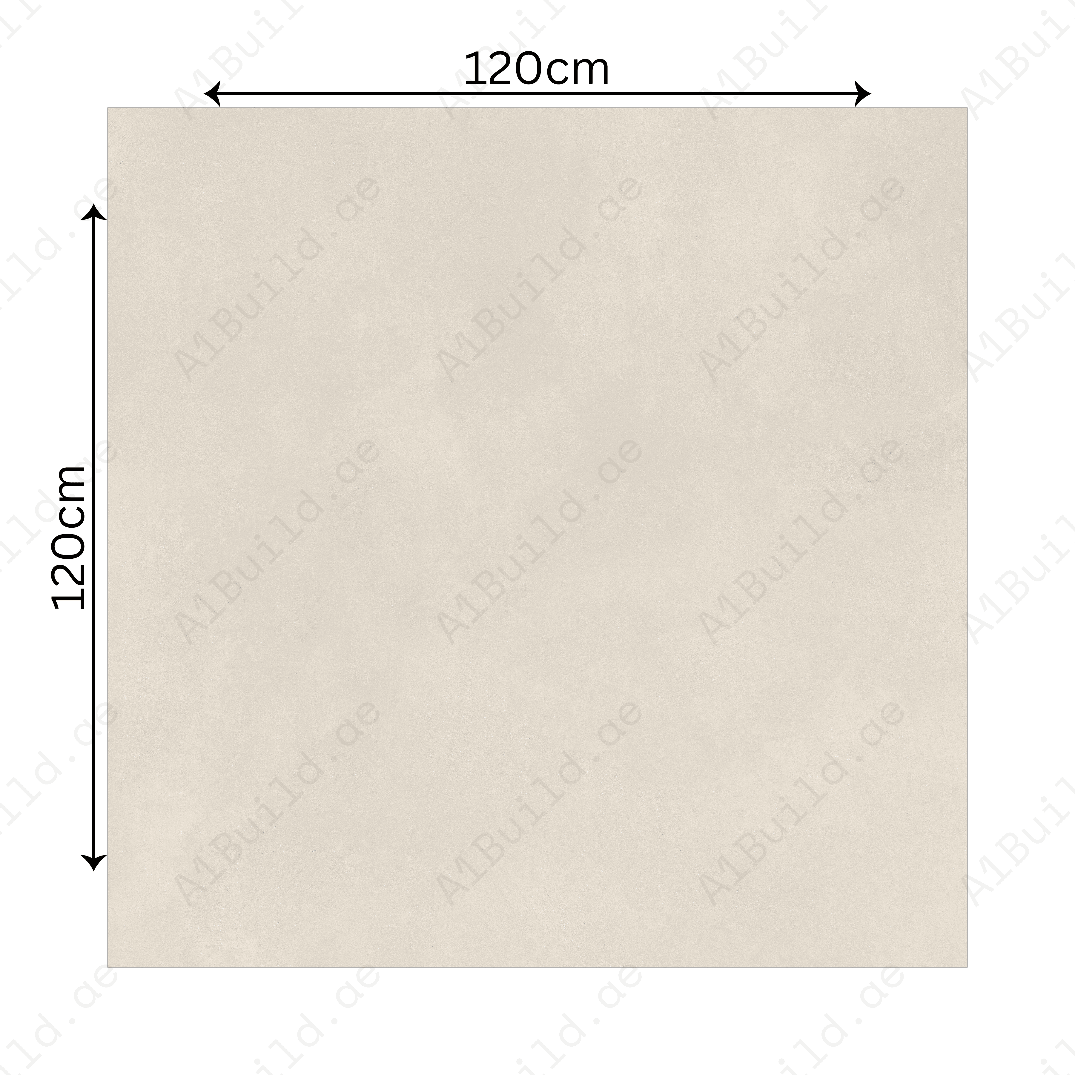 Icona Bianco 120x120cm 09mm – Matt