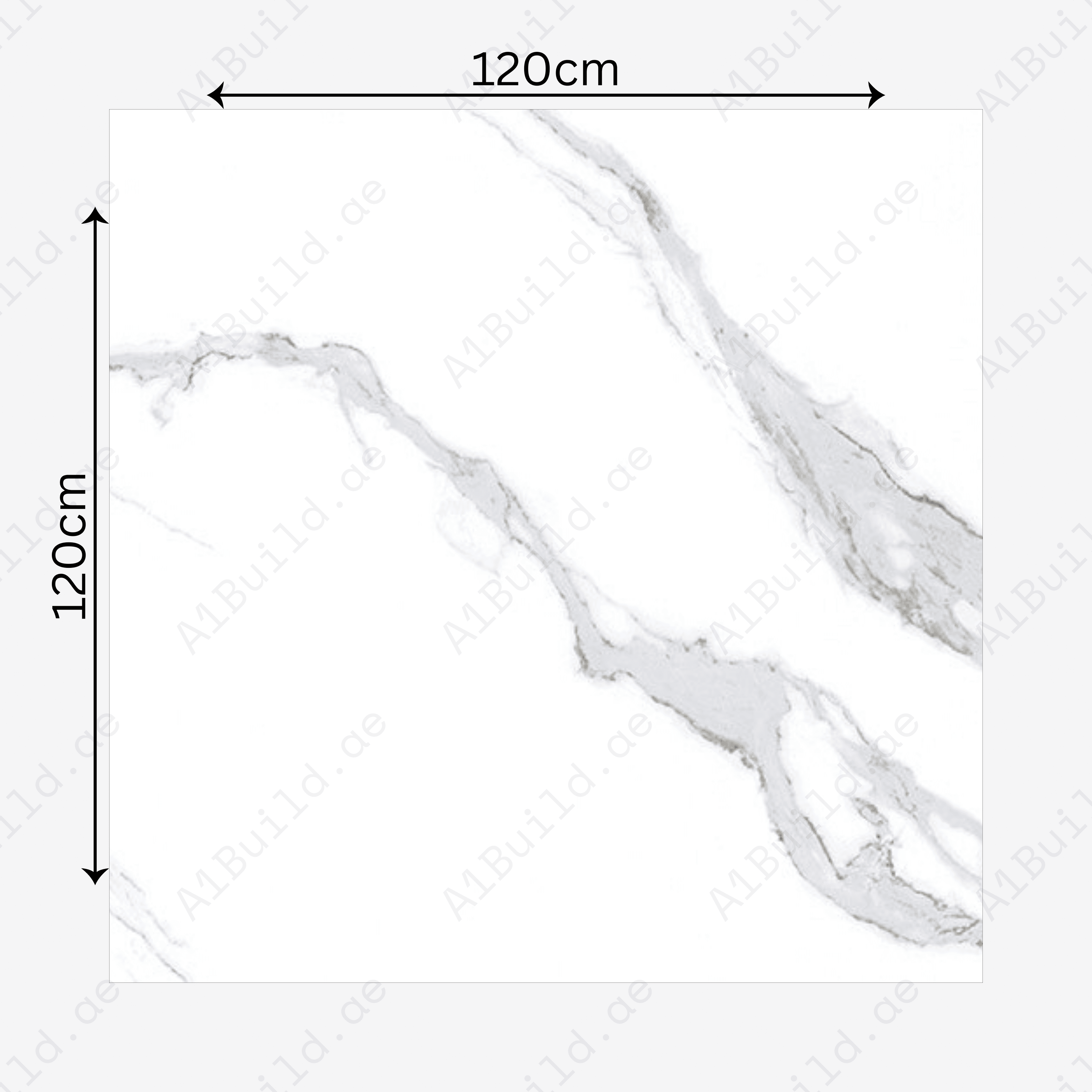 Statuario Hexa 120x120cm 09mm – Glossy