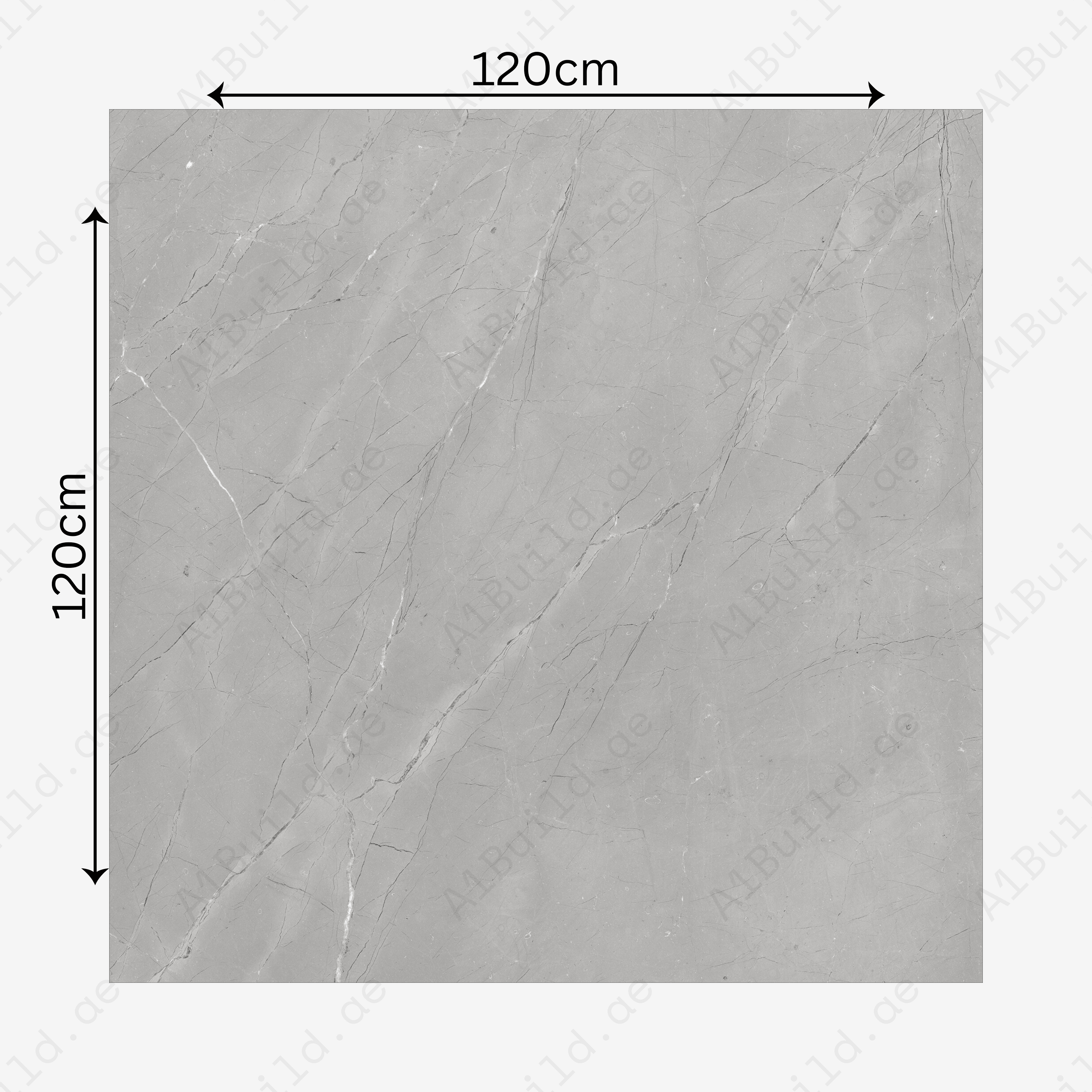 Burberry Grey 120x120cm 09mm – Glossy