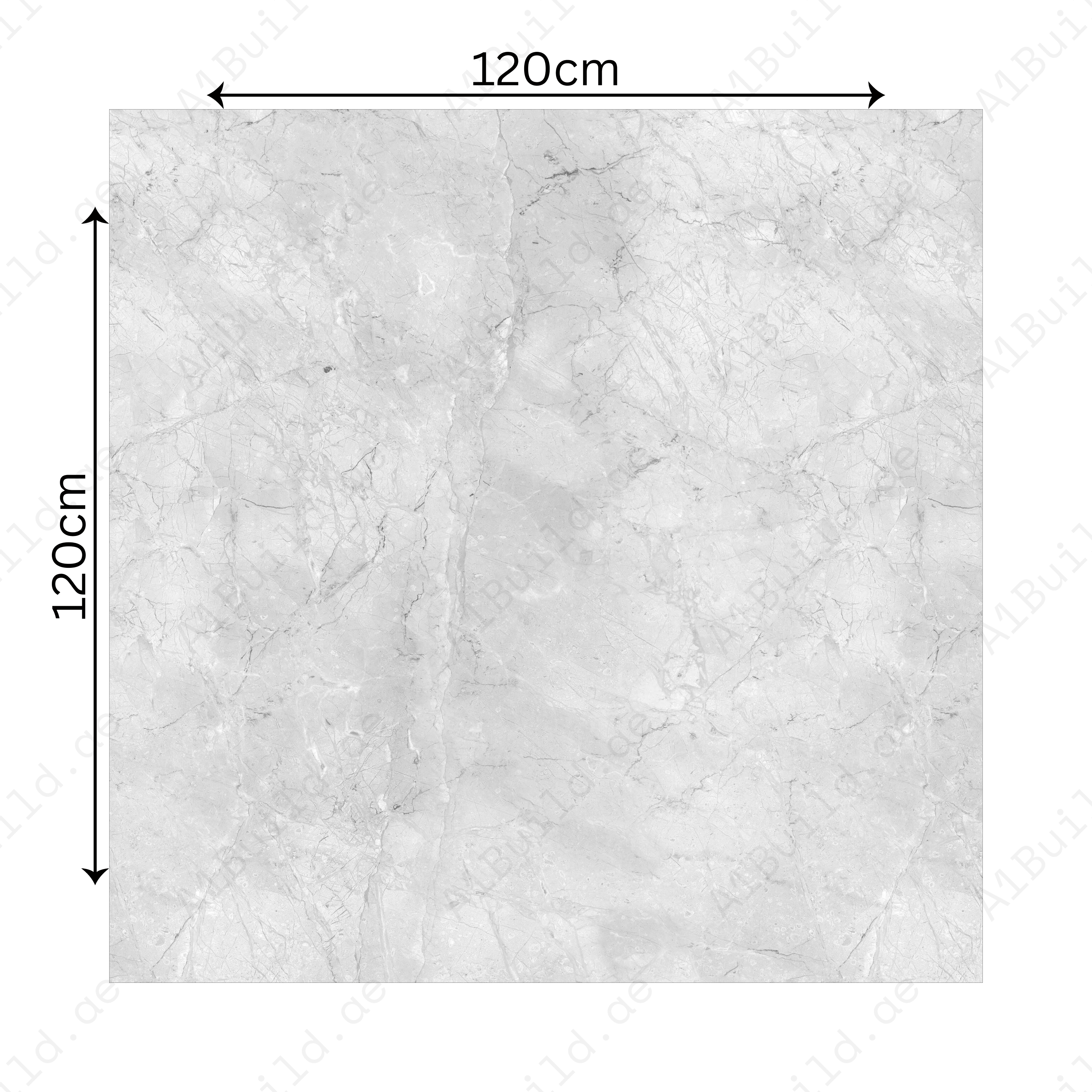 Breccia Bianco 120x120cm 09mm – Glossy