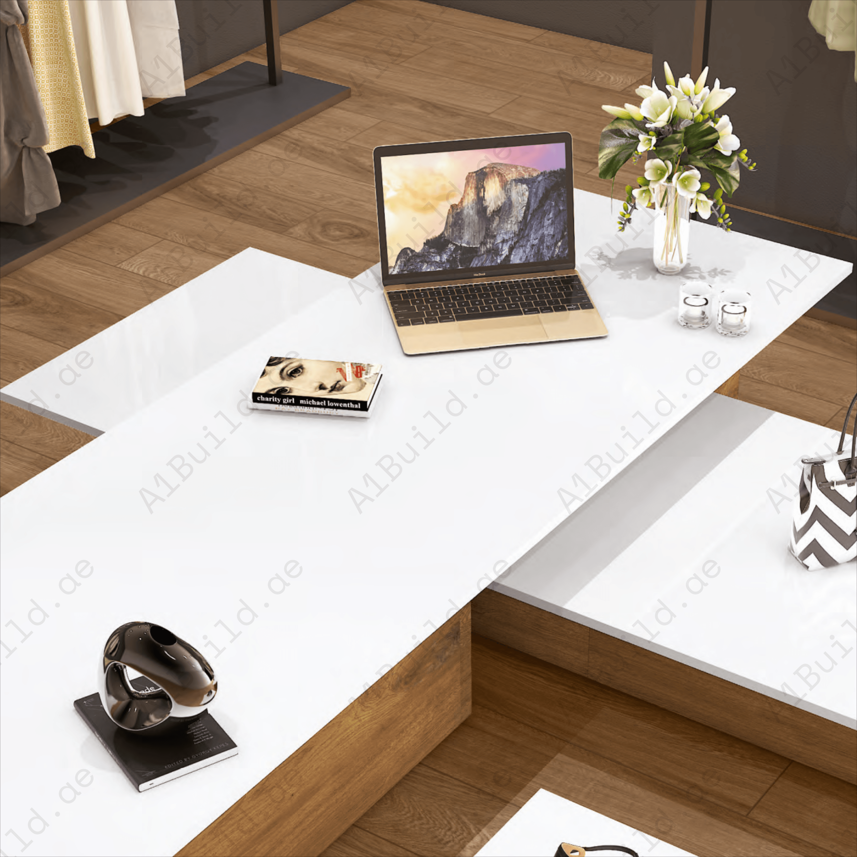 Crystal Nano White (80x240cm 15mm Random High Polished Finished Indoor Floor, Wall & Counter Slabs)