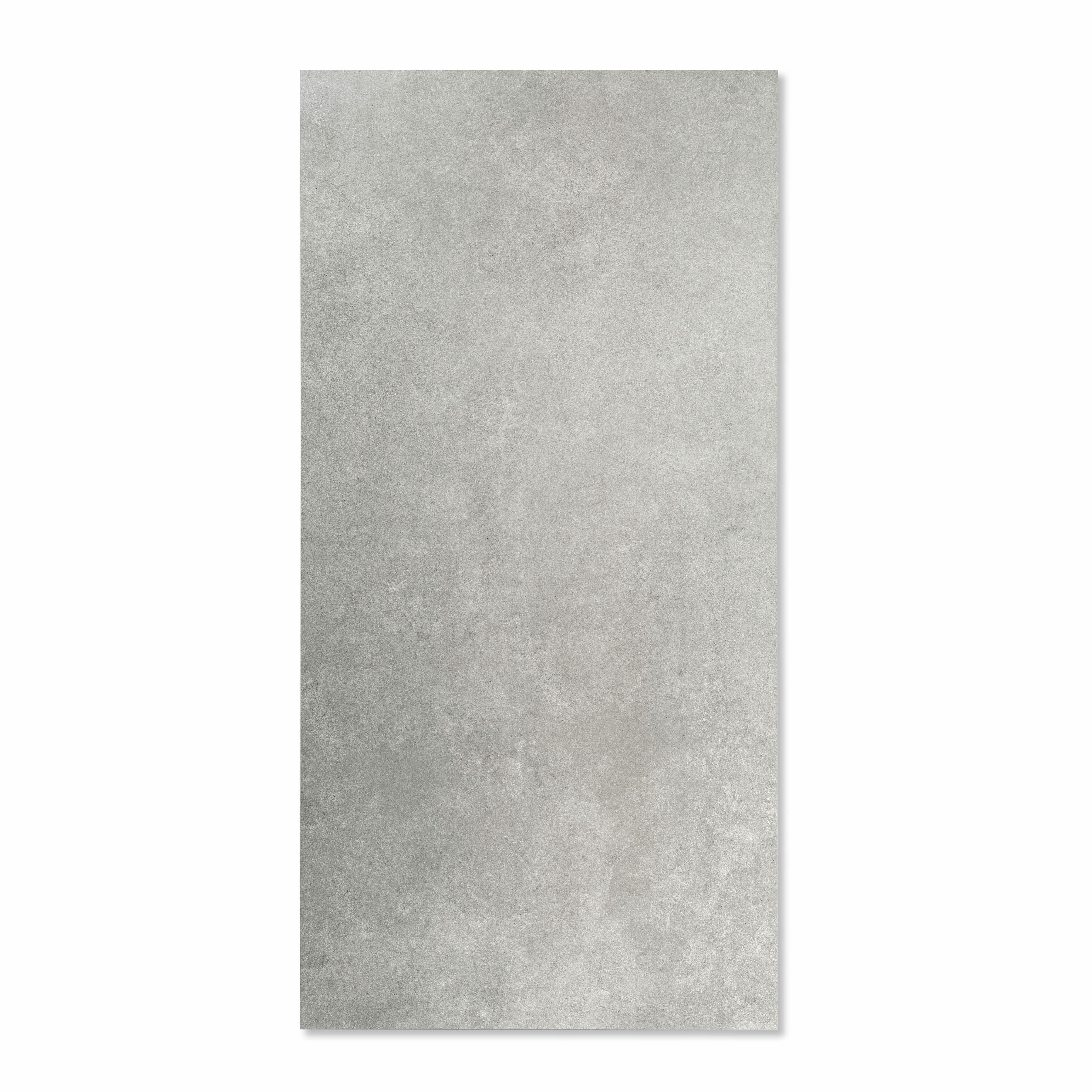 Ash Grey Matte Porcelain Tile 60x120cm | Industrial Concrete Look Large Format Floor & Wall Tile | Modern Urban Flooring UAE