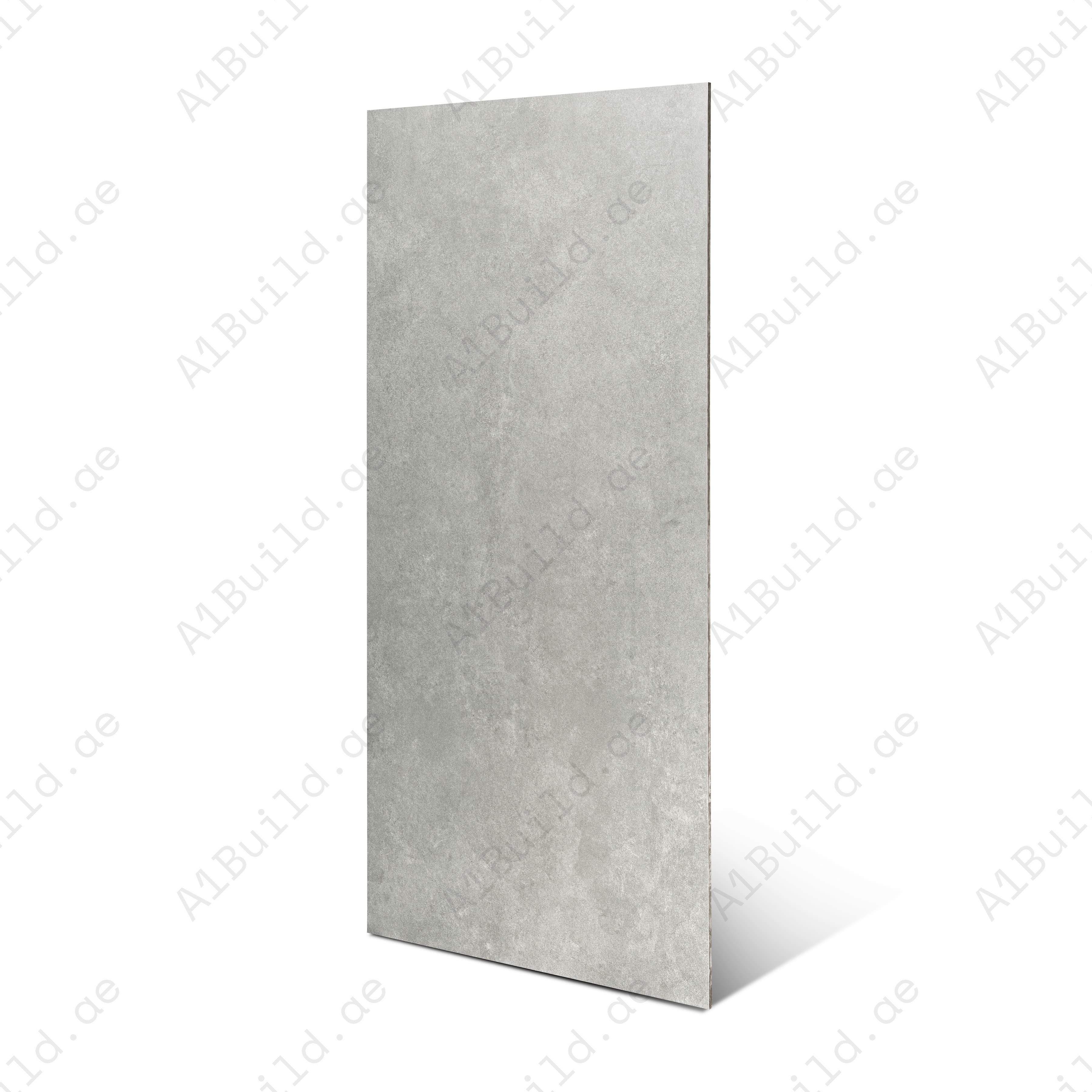 Ash Grey Matte Porcelain Tile 60x120cm | Industrial Concrete Look Large Format Floor & Wall Tile | Modern Urban Flooring UAE