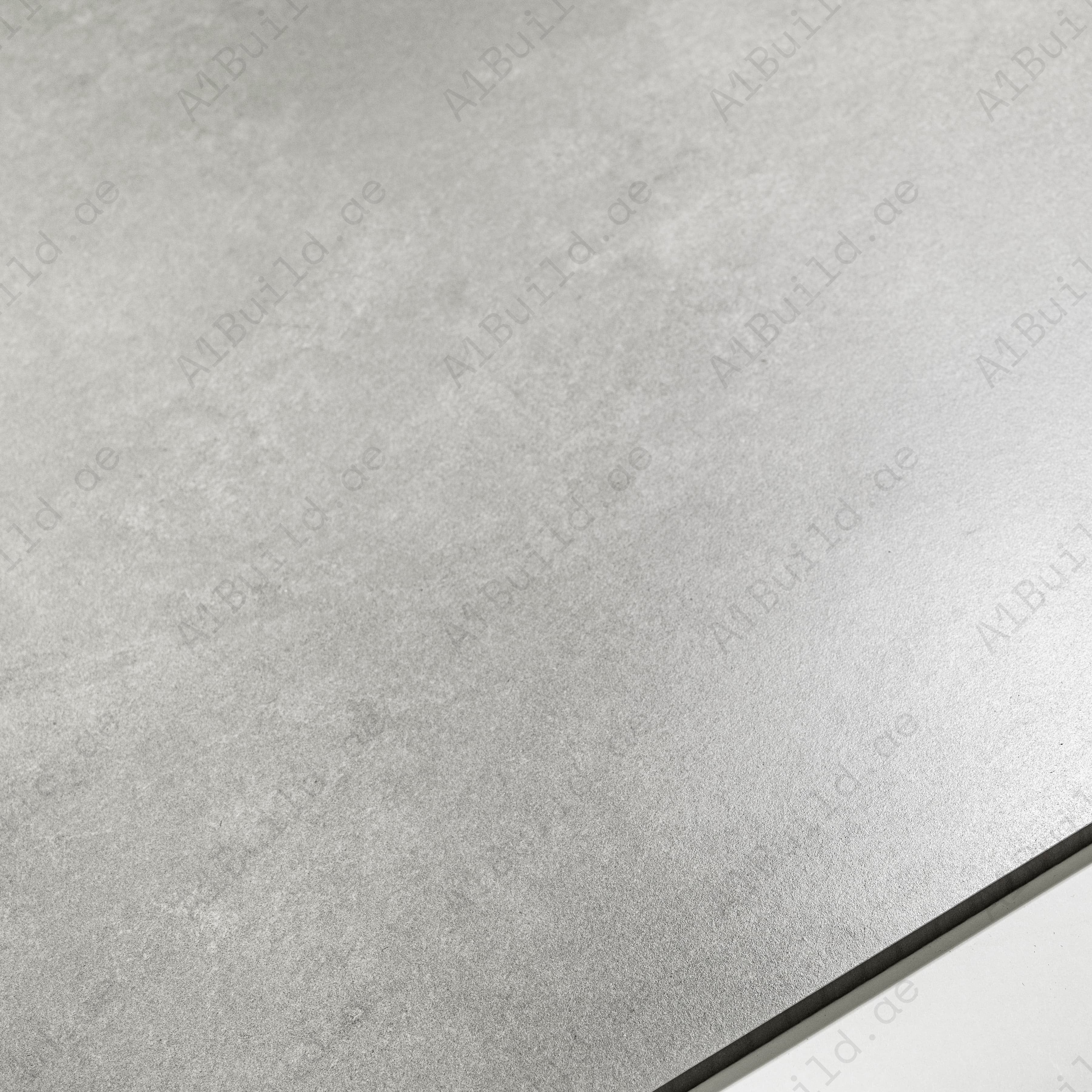 Ash Grey Matte Porcelain Tile 60x120cm | Industrial Concrete Look Large Format Floor & Wall Tile | Modern Urban Flooring UAE