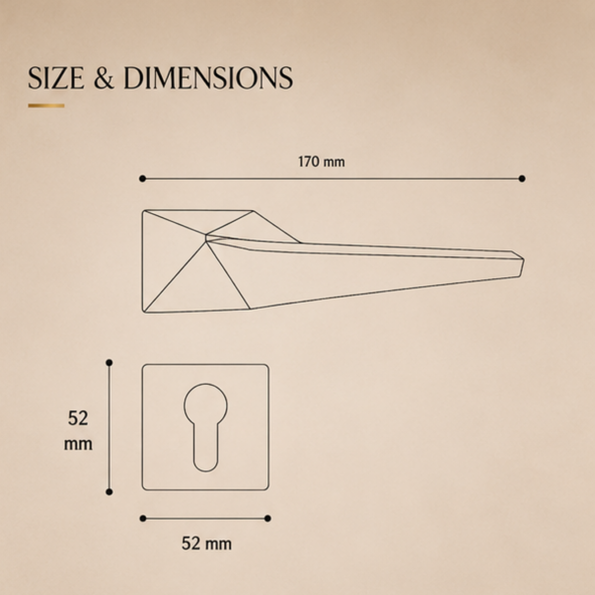 ZR230470 – Imperial Arc Luxury Zinc Alloy Door Handle
