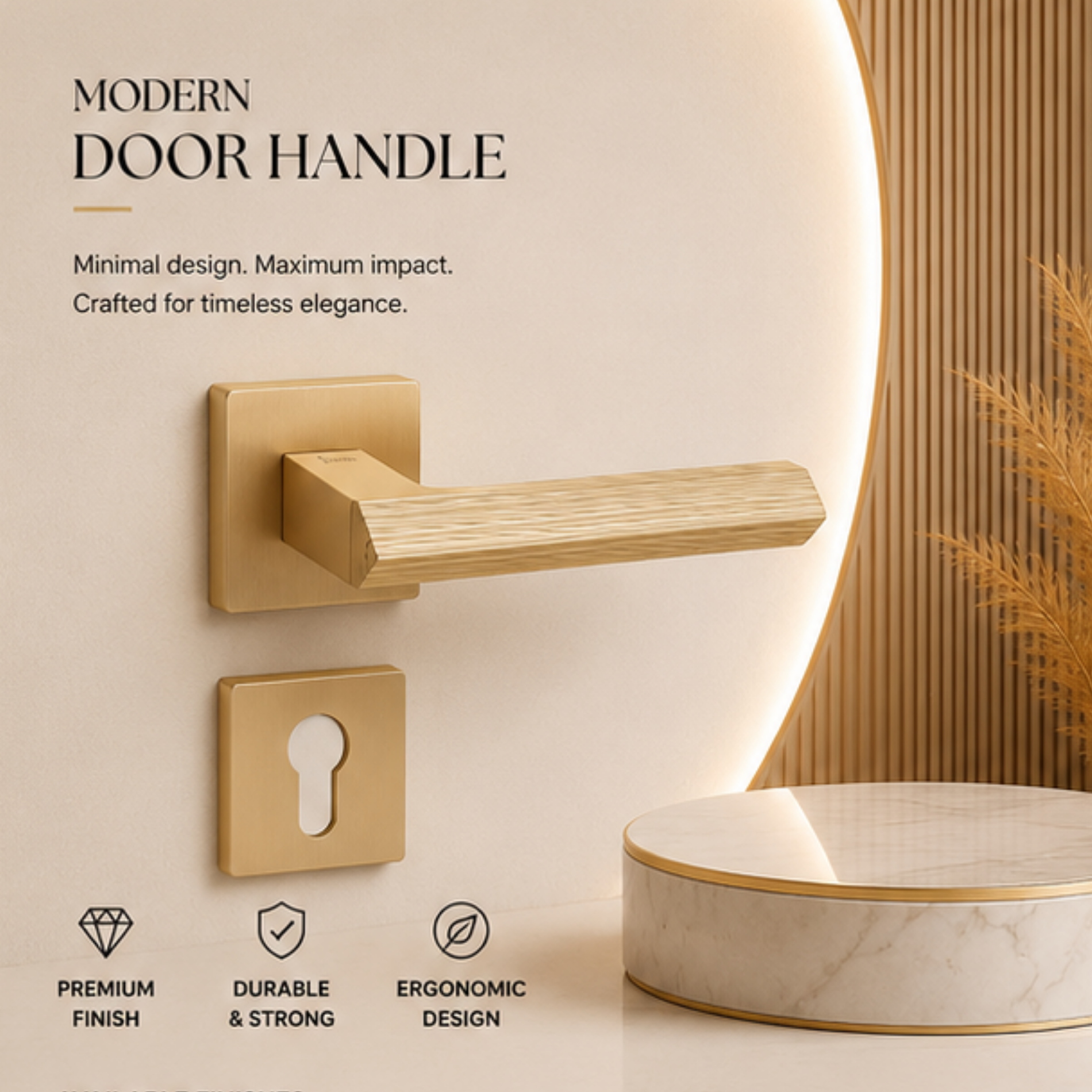 RH.9679 – Prestige Arc Zinc Alloy Door Handle