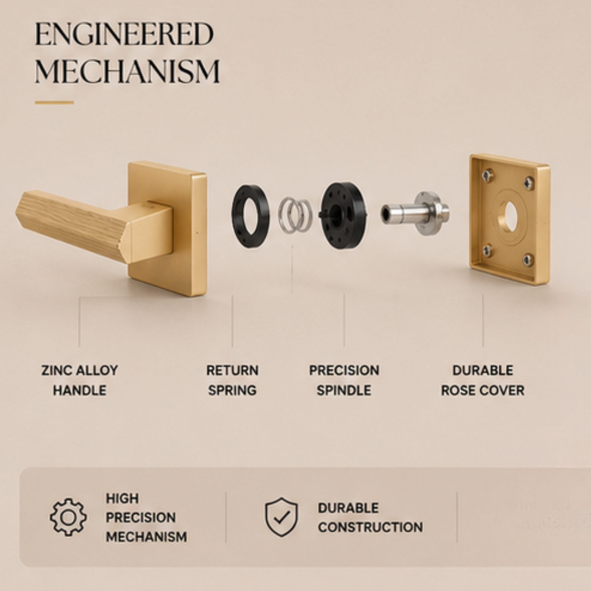 RH.9679 – Prestige Arc Zinc Alloy Door Handle