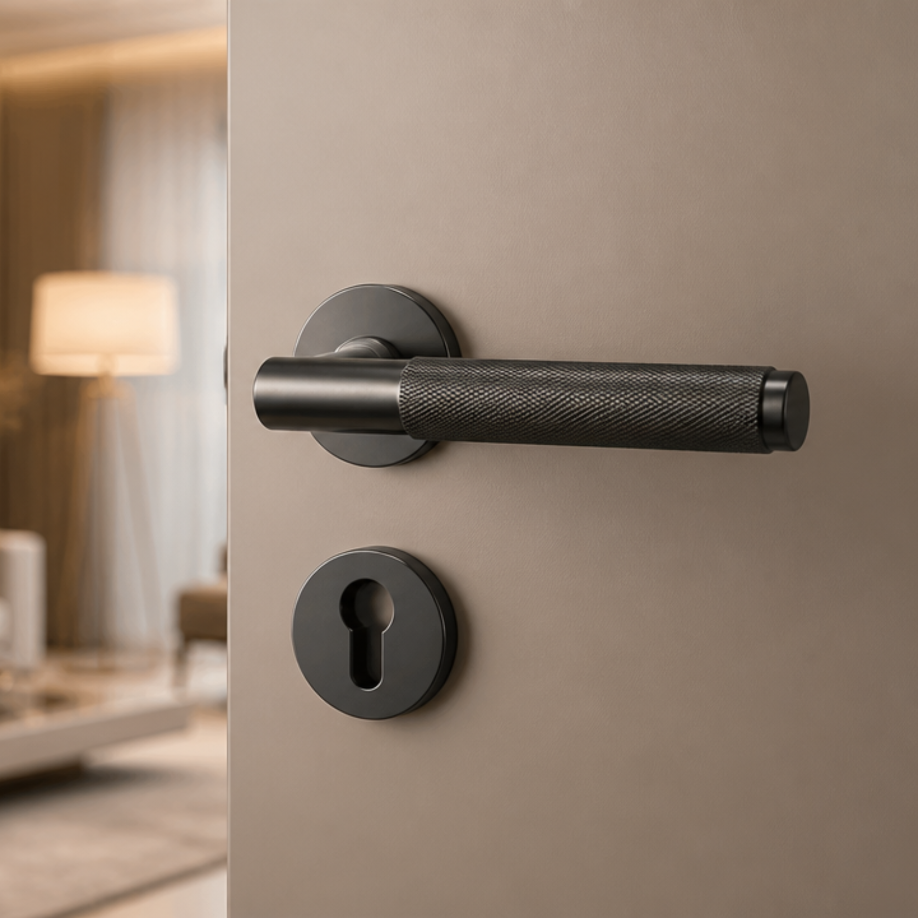 ZR220540  Cylenk Flerk Minimalist Magnetic Door Handle with PVD Coat