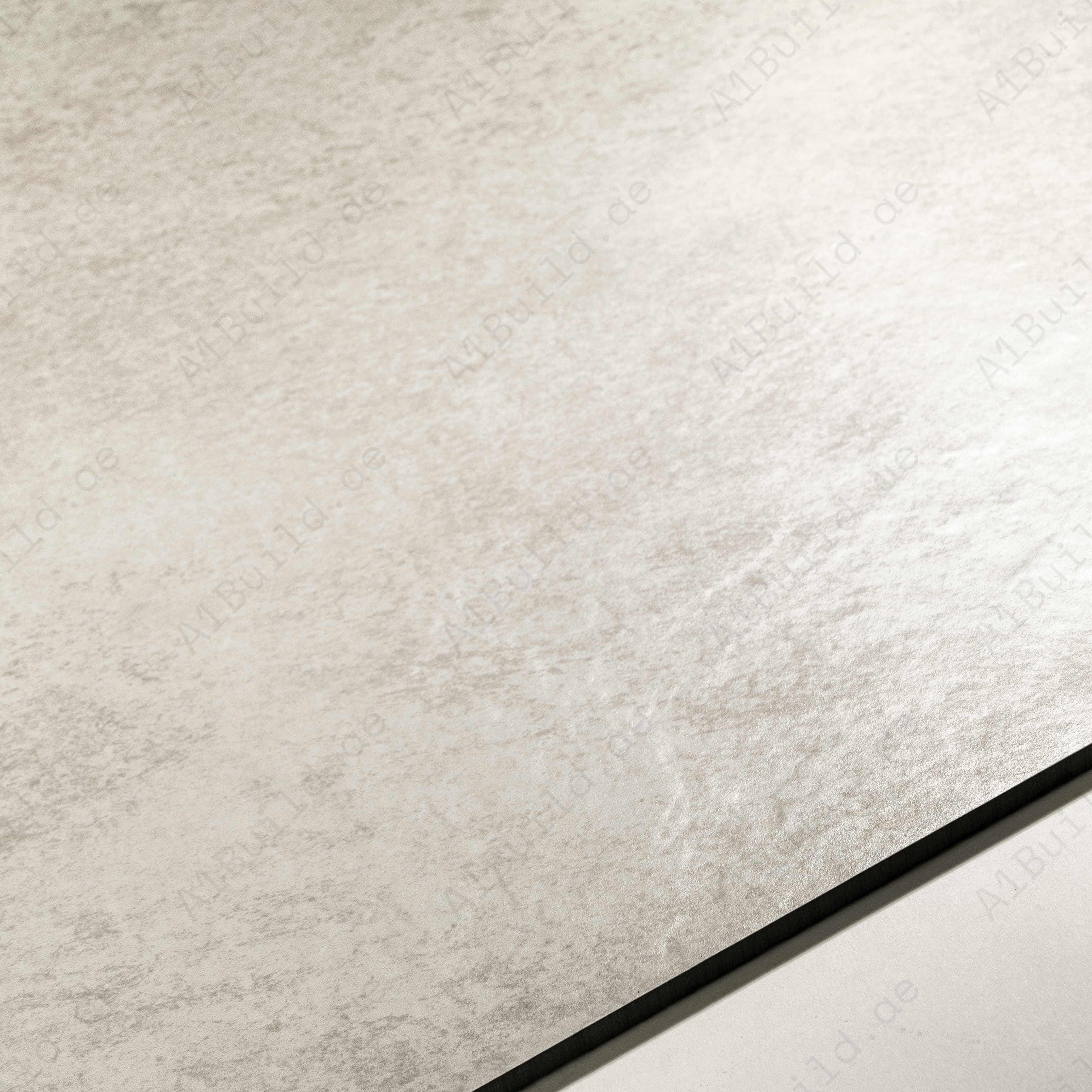 Volcanic Grey Matte Porcelain Tile 60x120cm | Soft White Stone Concrete Look | Large Format Floor & Wall Tile | Light Neutral Flooring UAE