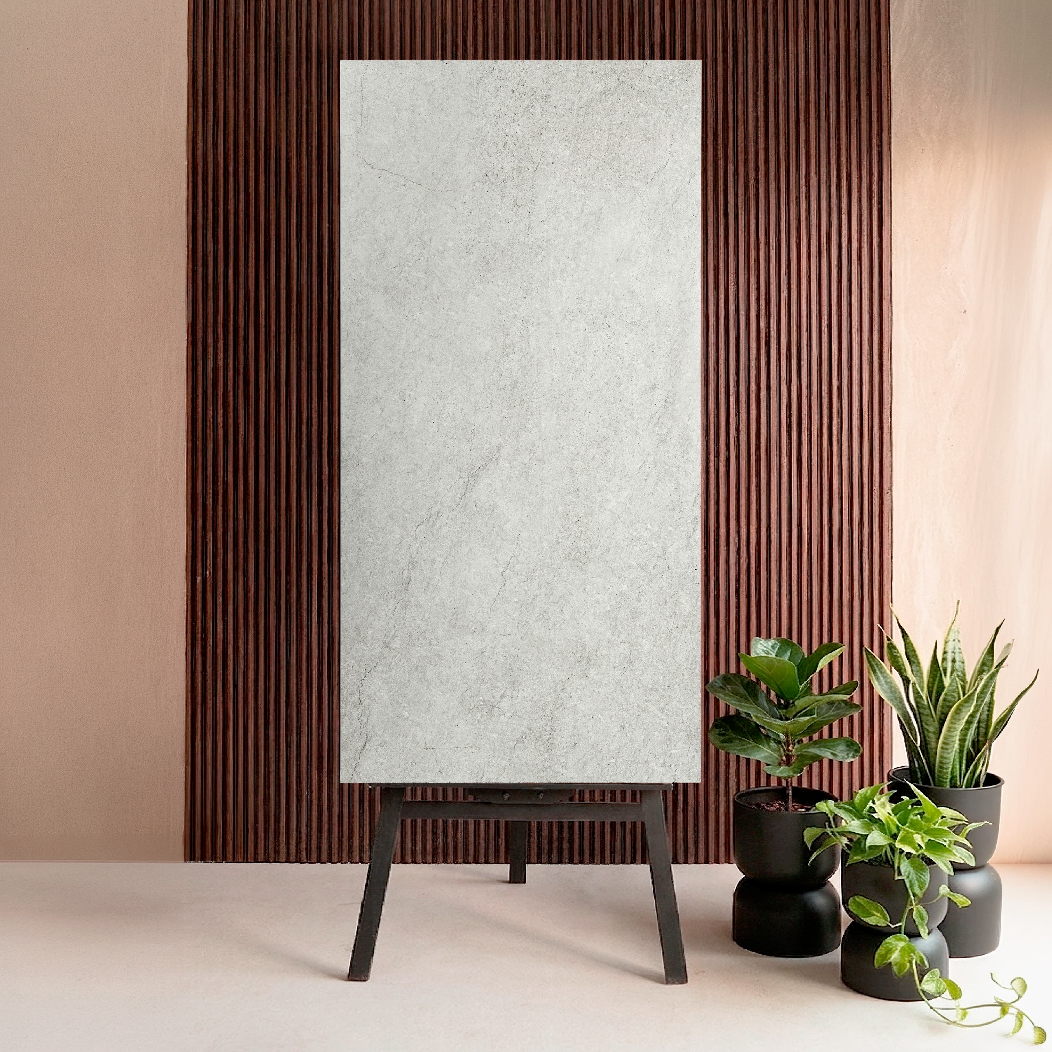 Raxsnow Porcelain Tile 60×120cm – Soft White Stone Finish