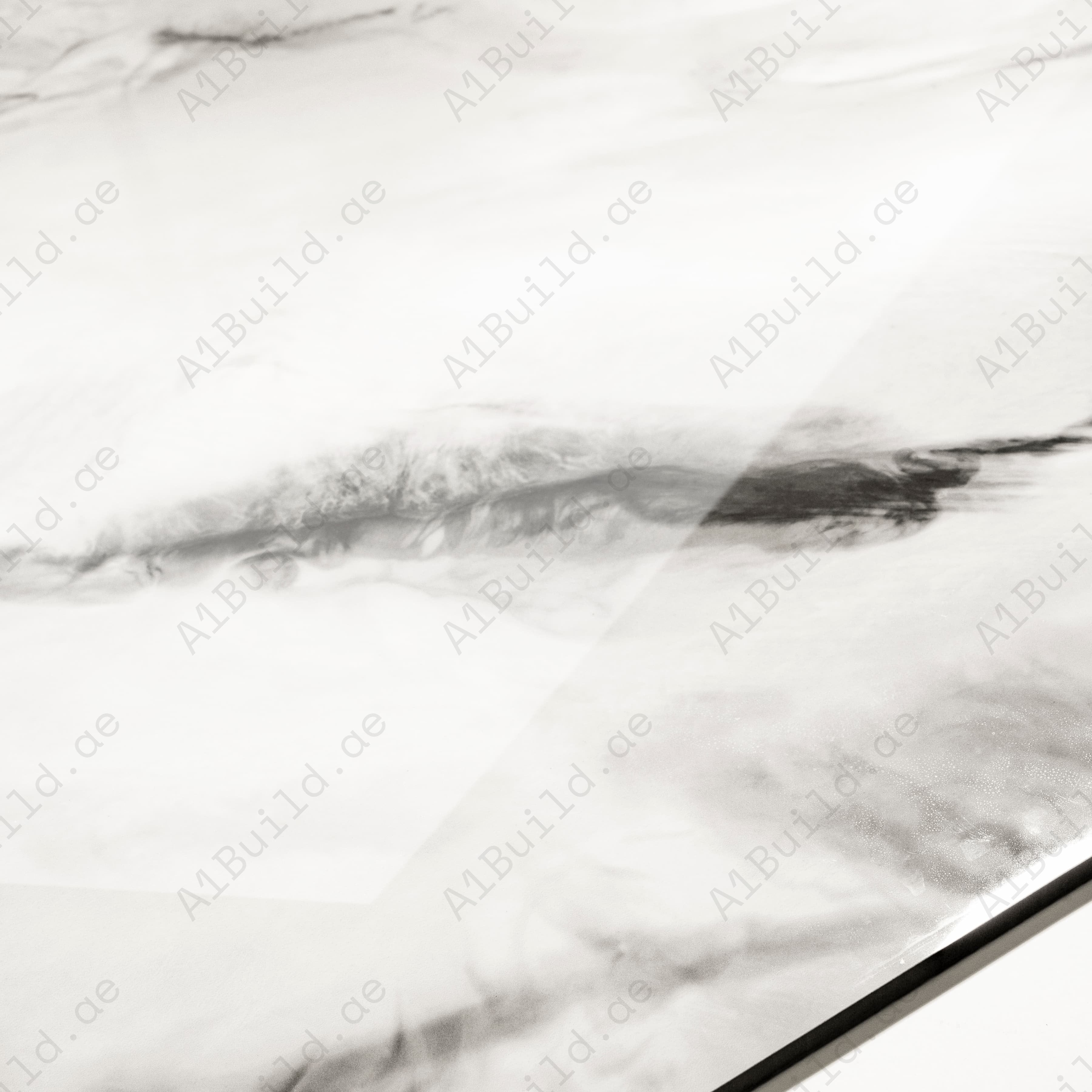 Sheela Carrara White Glossy Porcelain Tile 60x120cm | Bold Dramatic Black Veined Marble Look | Large Format Luxury Floor & Wall Tile UAE