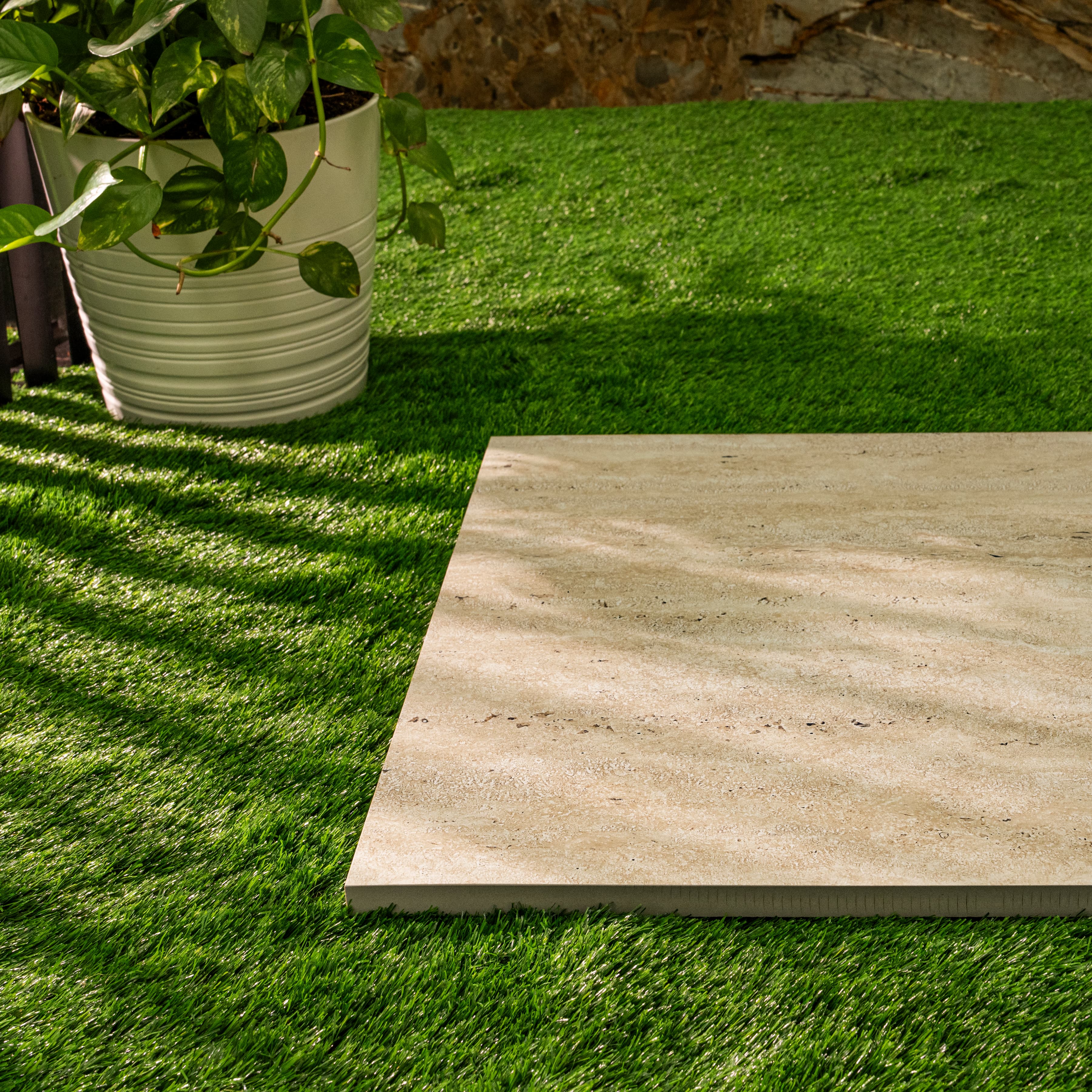 Classic Roma Travertino Beige 60x120cm x20mm Matt Porcelain Tile