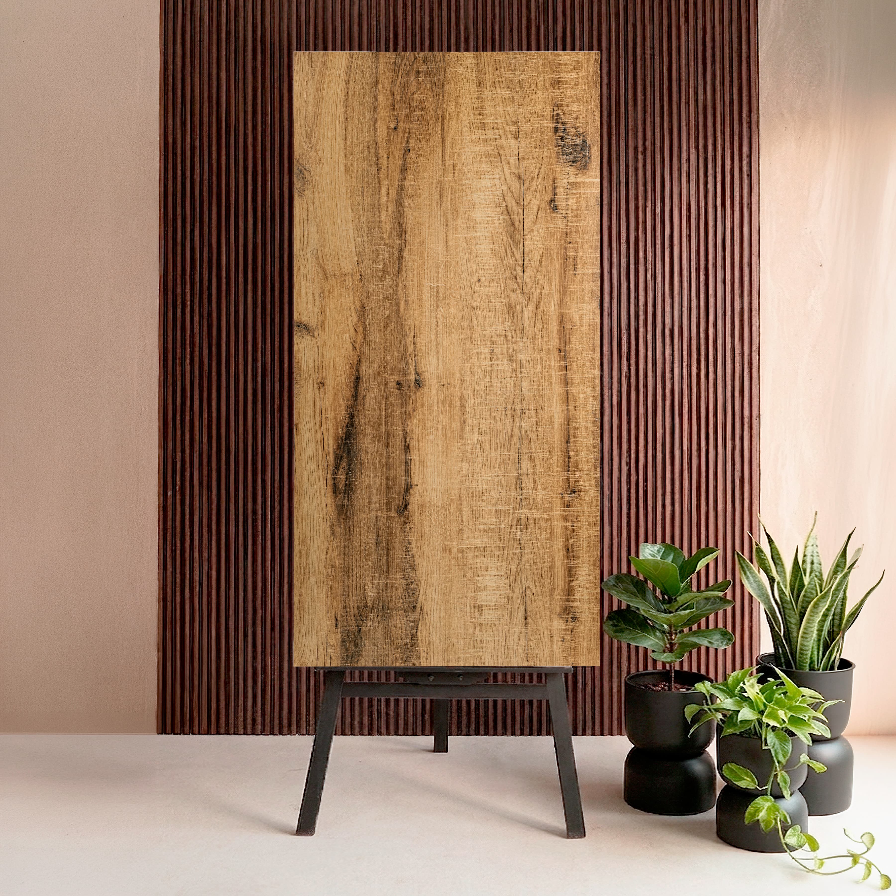 Bark Wood Brown Natural Rustic Wood Look Porcelain Tile 60x120cm | 09mm