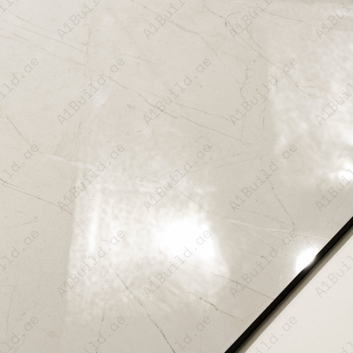Elegant Crema Glossy Porcelain Tile 120x120cm 09mm– Luxury Marble Look Floor & Wall Tile UAE