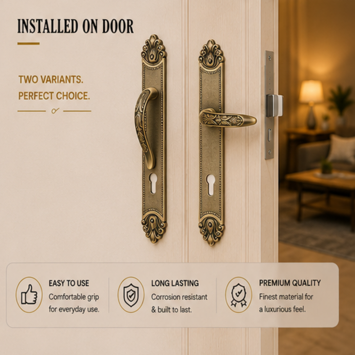 HP.9218.9304/300 – Premium Zinc Alloy Door Lock (DAB-L)