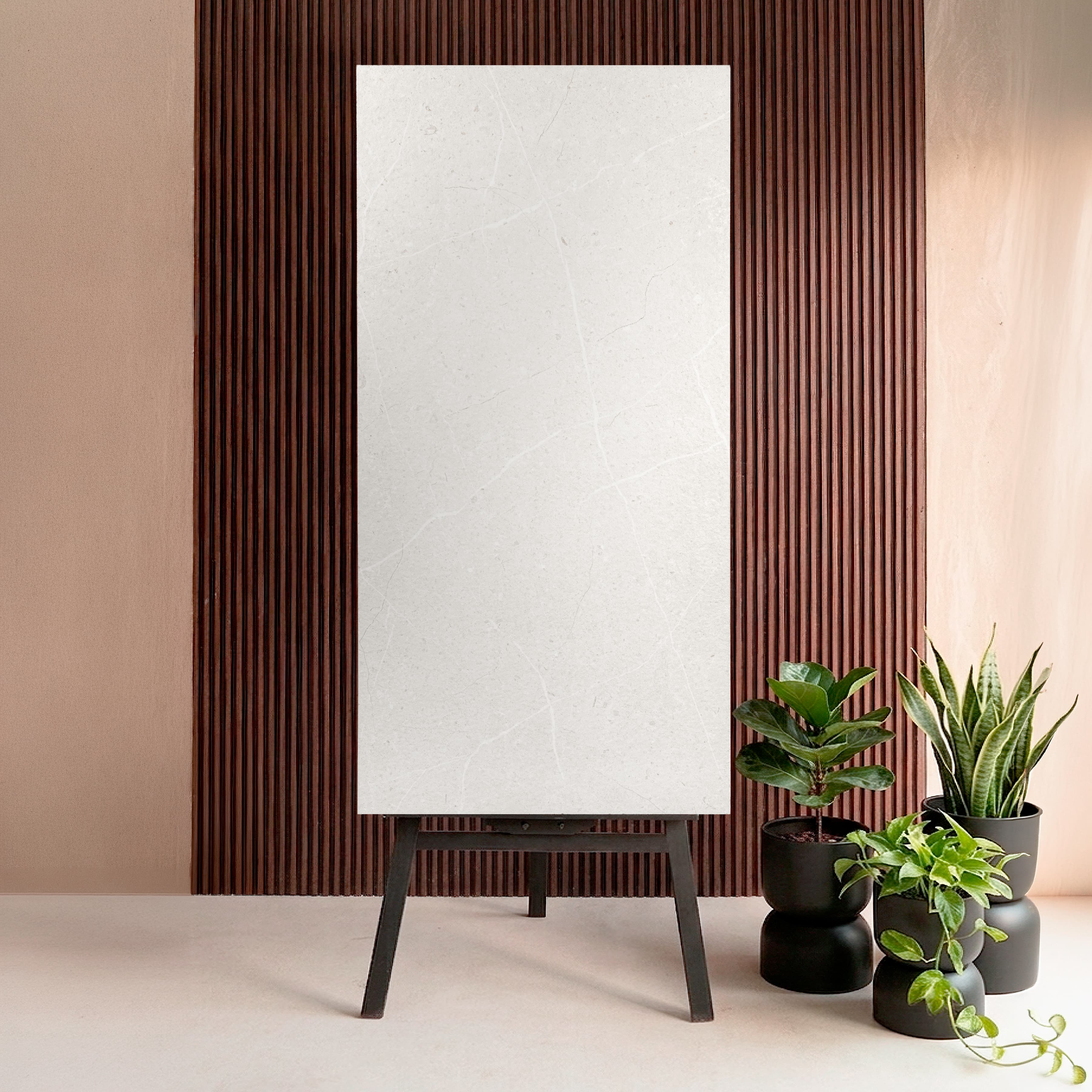 Symphony Bianco Matte Marble Effect Porcelain Floor Wall Tile 60x120cm 9mm
