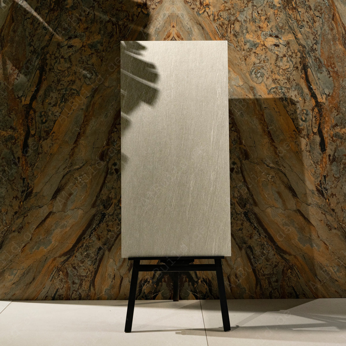 Berg Stone Grey matt porcelain tile 60x120cm x 2mm with natural stone texture. Durable large format tile perfect for modern floors and stylish interior walls.