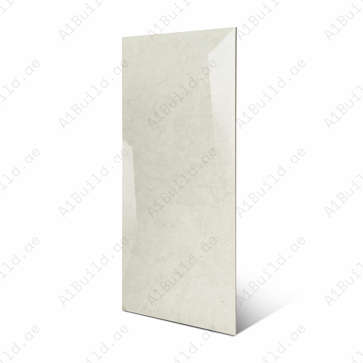 Sierra Loft Cream Glossy Porcelain Tile 60x120cm | Marble Look Large Format Floor & Wall Tile | Luxury Light Tone Interiors UAE Dubai Abu Dhabi