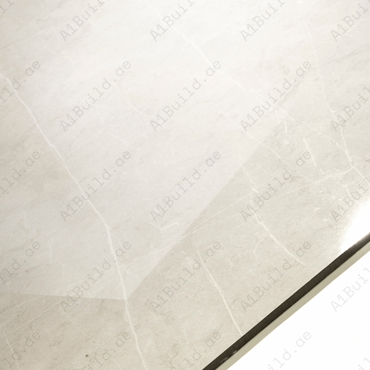 Sierra Loft Cream Glossy Porcelain Tile 60x120cm | Marble Look Large Format Floor & Wall Tile | Luxury Light Tone Interiors UAE Dubai Abu Dhabi