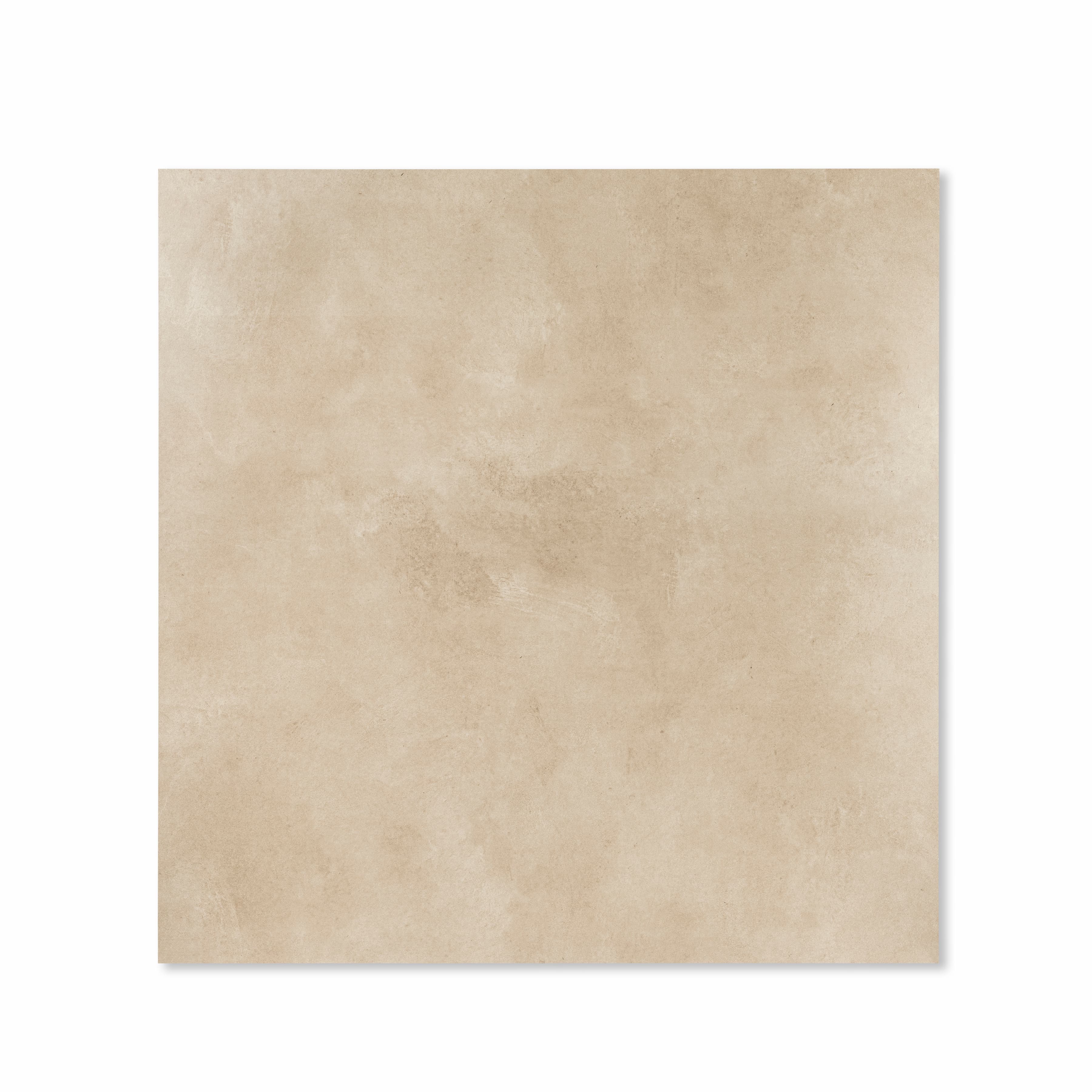 Top view of Azure Crema Lite sand-coloured limestone effect porcelain floor tile 120x120cm matte finish