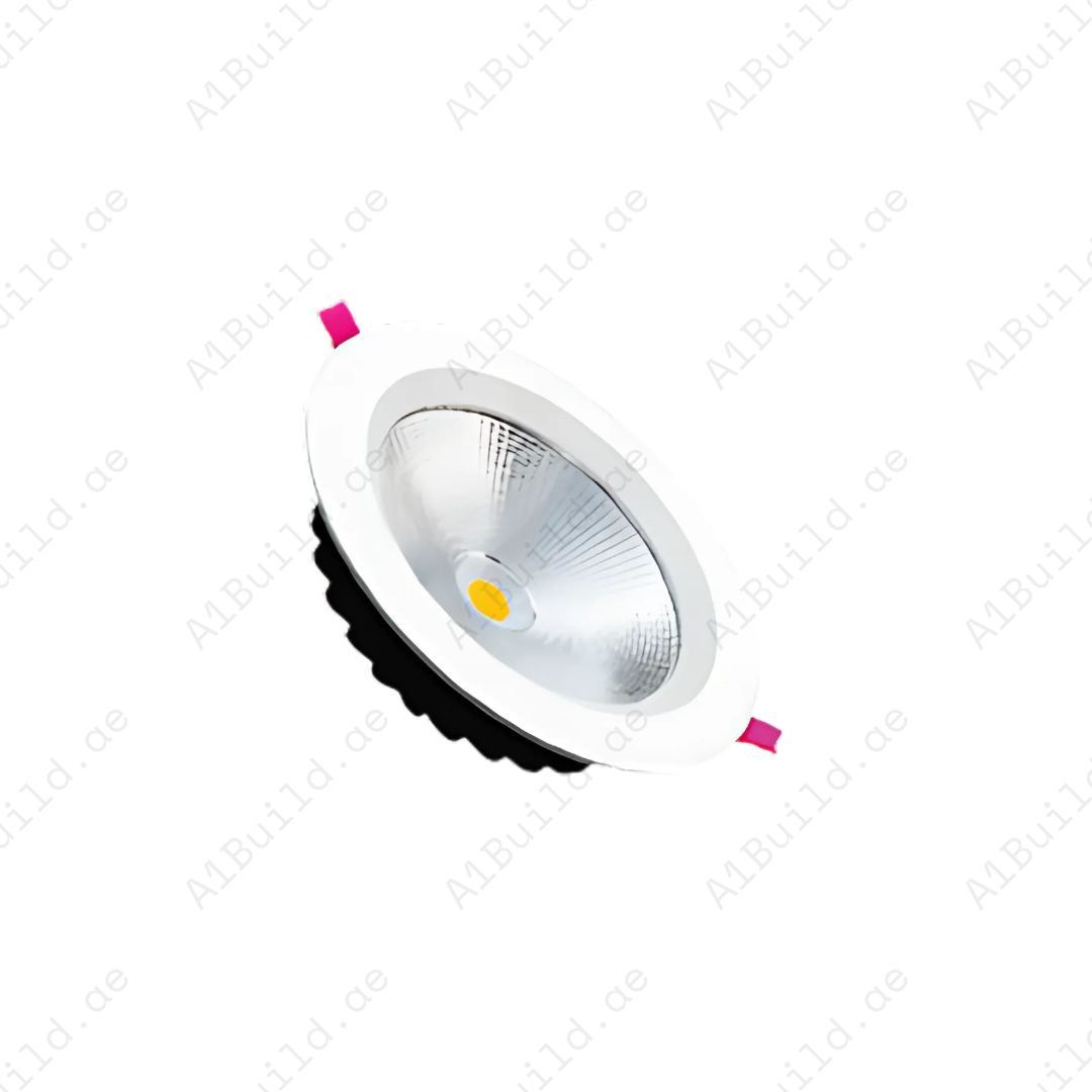 30W LED Downlight, 2703-2935lm, 40° beam angle, 30,000hrs lifespan & 80% energy saving. Perfect for homes, offices & retail lighting in 6000K, 4000K, 3000K.