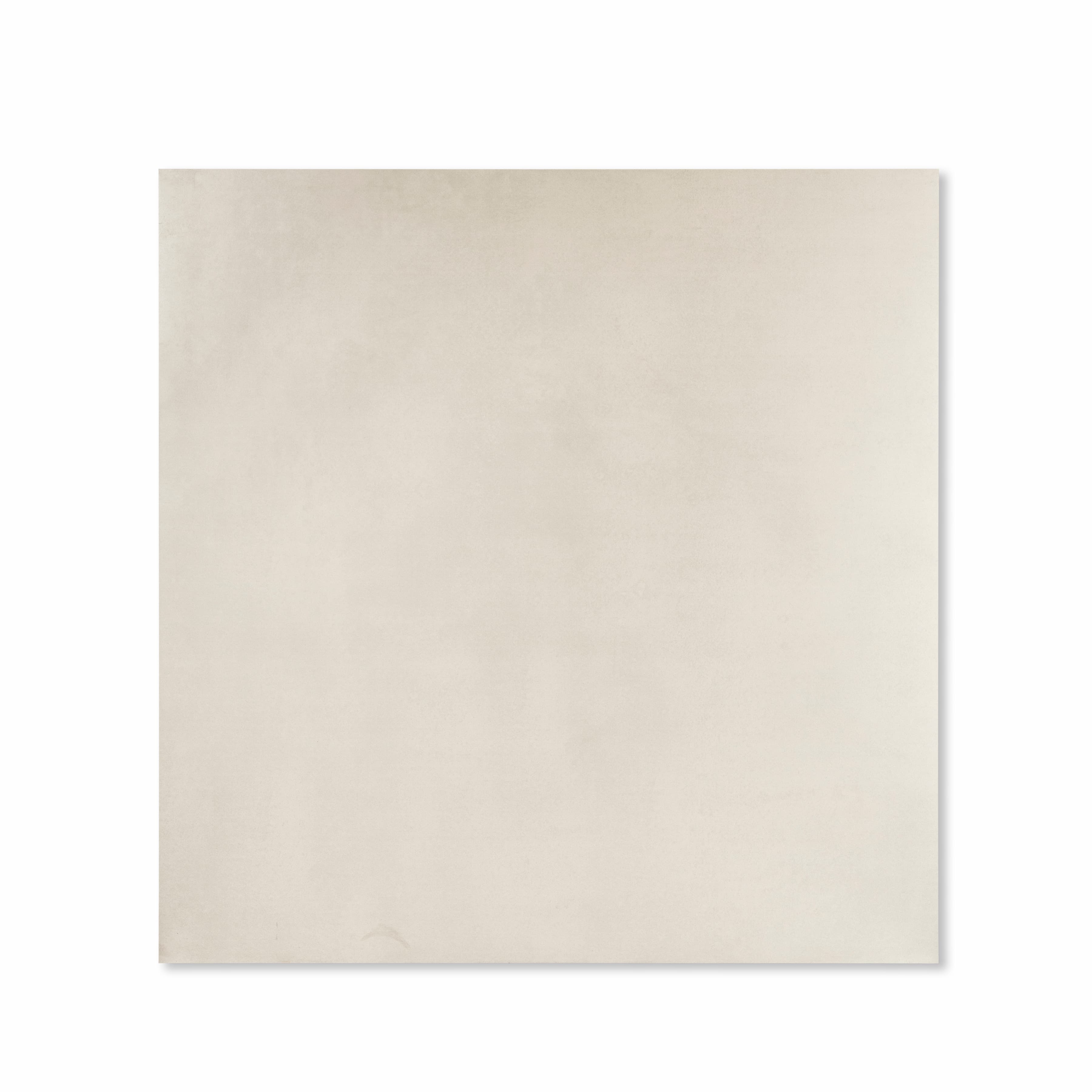 Top-down view of Portland Bianco soft greige matte porcelain floor tile 120x120cm refined stone look