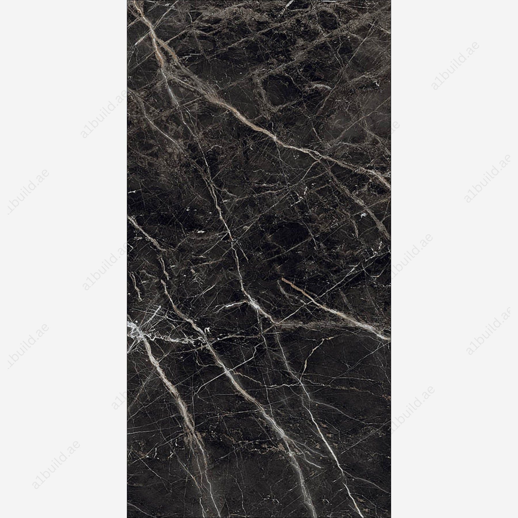 Laurent Black (80x160cm 09mm random High Polished indoor floor & wall tiles)