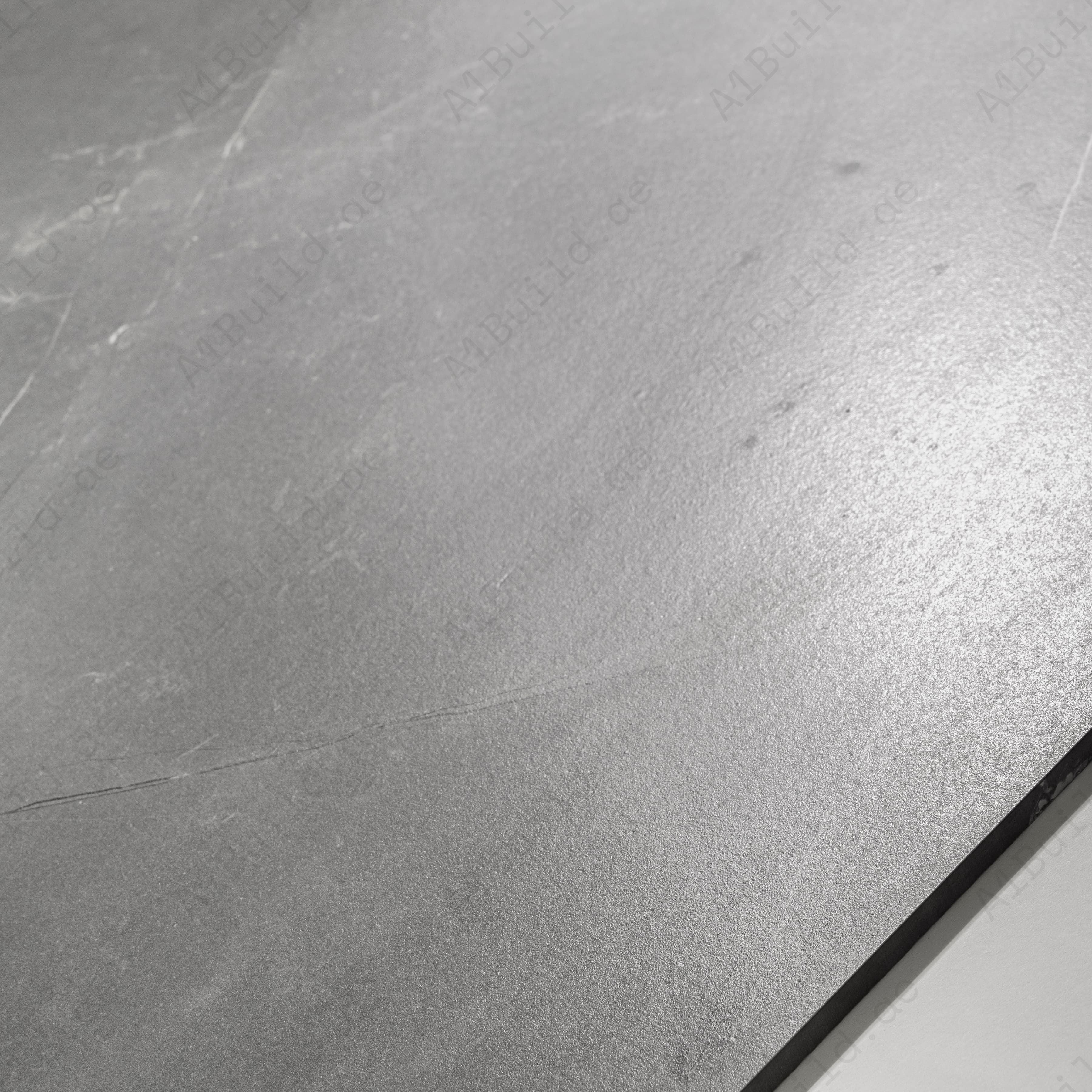 Liza Grey Matte Porcelain Tile 60x120cm | Bold Grey Marble Look Large Format Floor & Wall Tile | Contemporary Stone Flooring UAE