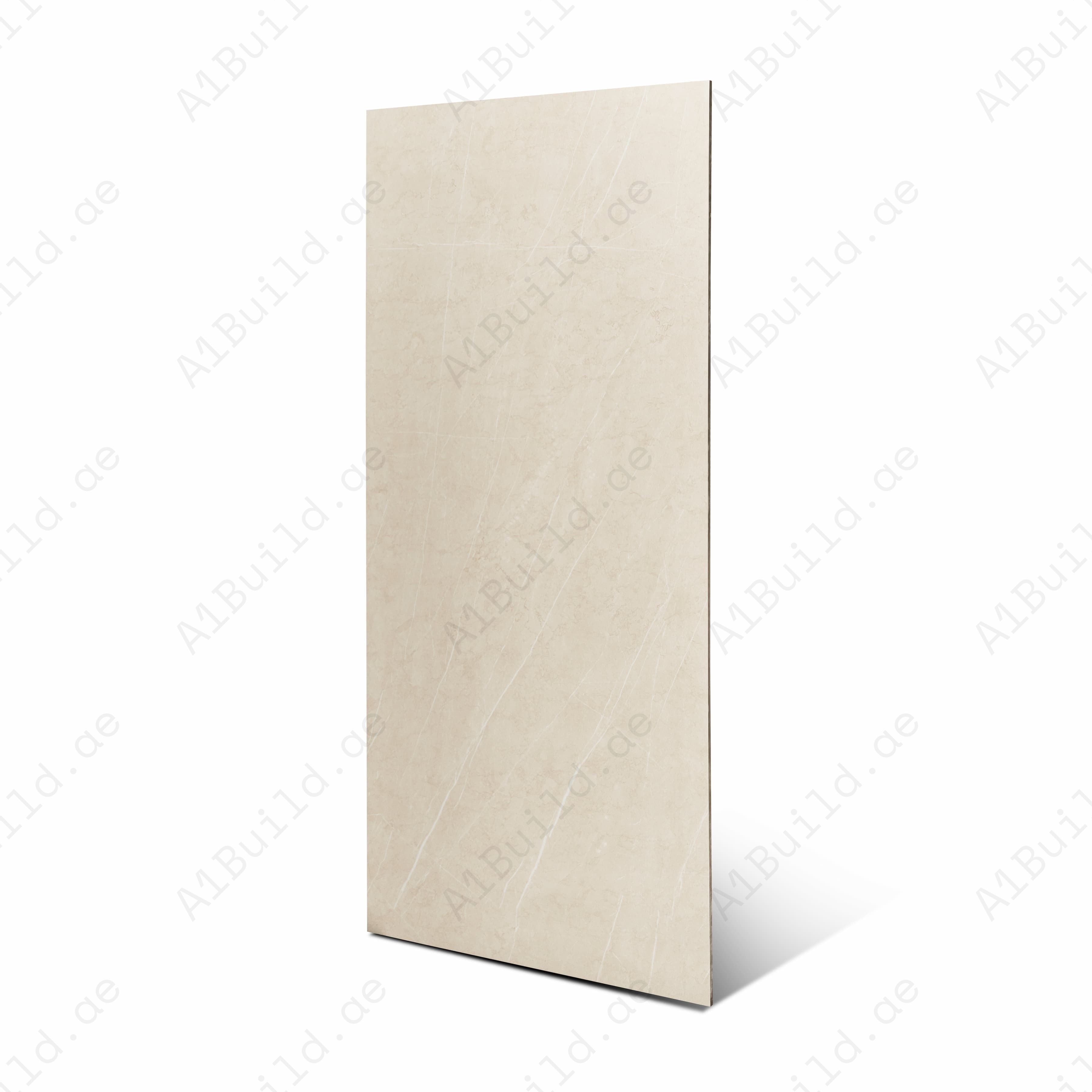 Sierra Beige Matte Porcelain Tile 60x120cm | Soft Warm Beige Marble Look Large Format Floor & Wall Tile UAE