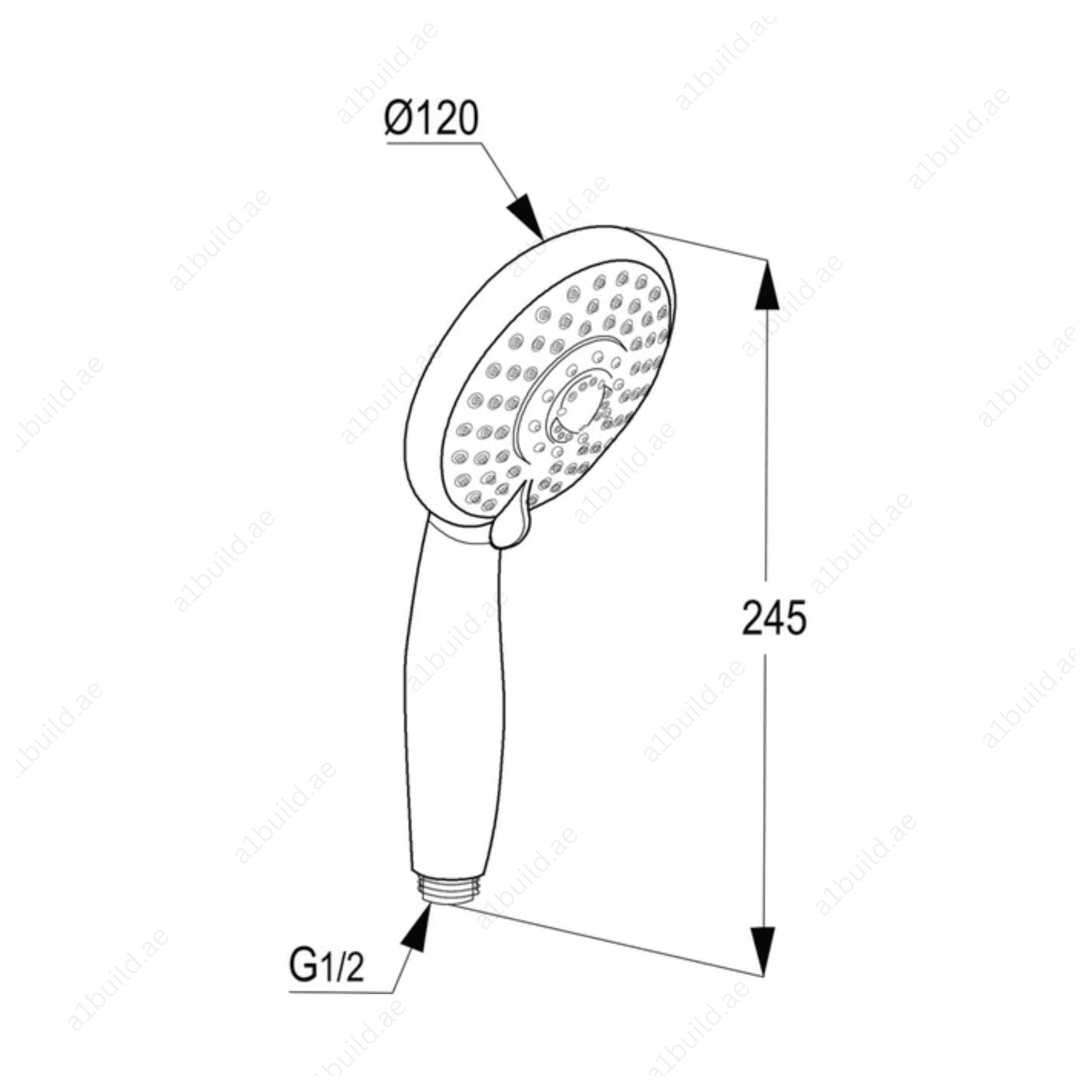 4SHandShower120mmwithMultipleJetModesandSwivelBallJoint_2