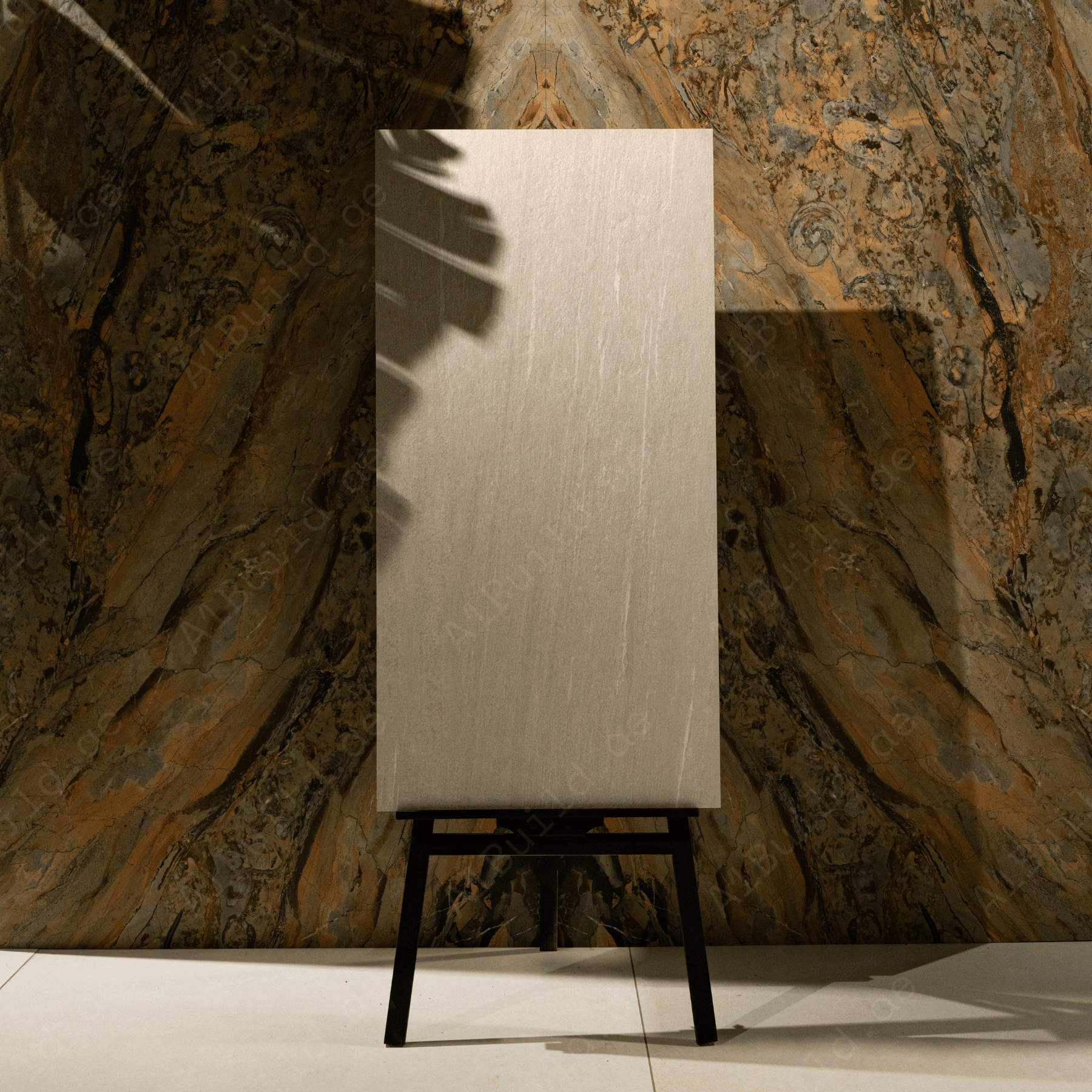 Bergstone Beige Stone Look Porcelain Tile 60x120cm 20mm Thickness