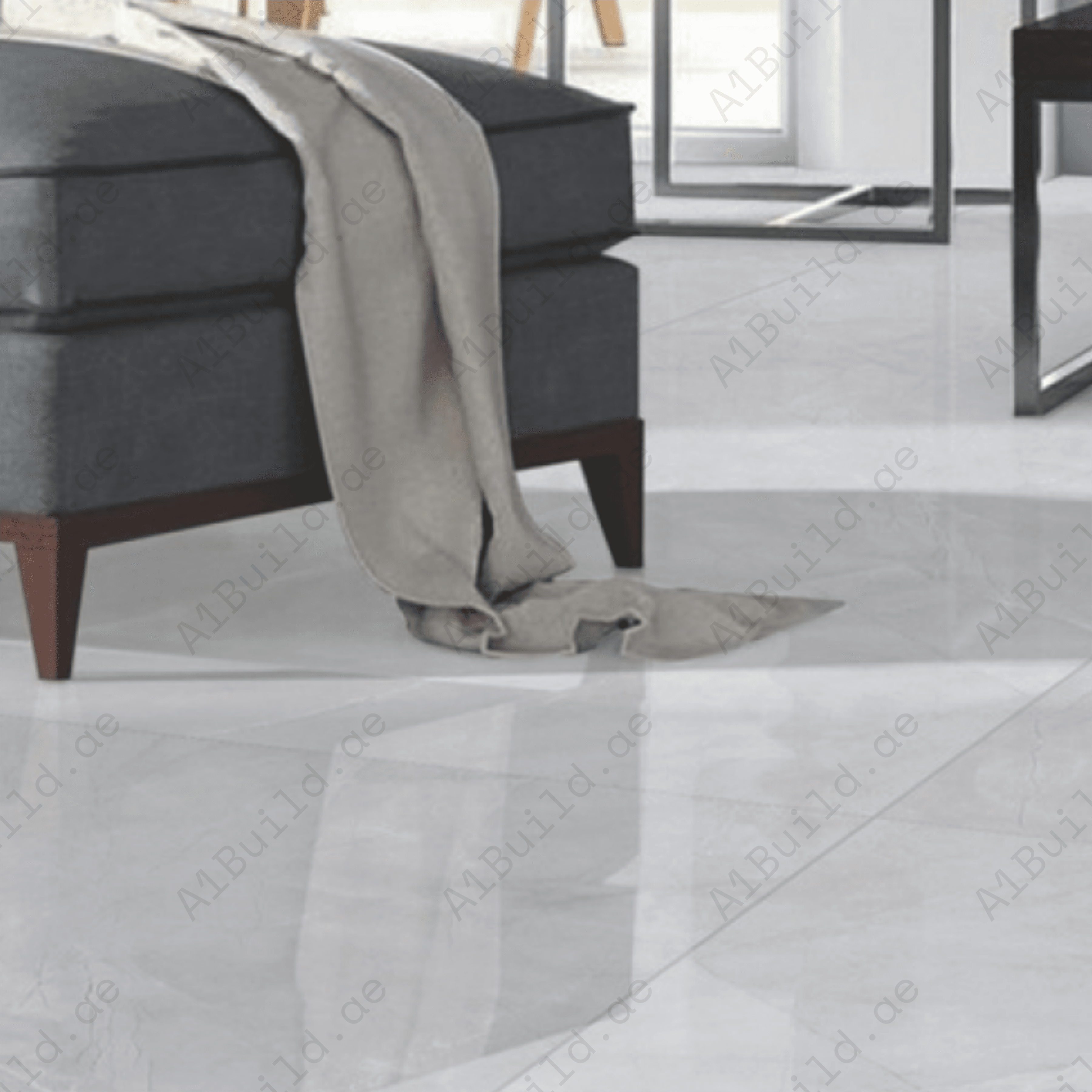 Armani Bianco 80x160cm 09mm Glossy Porcelain Tile