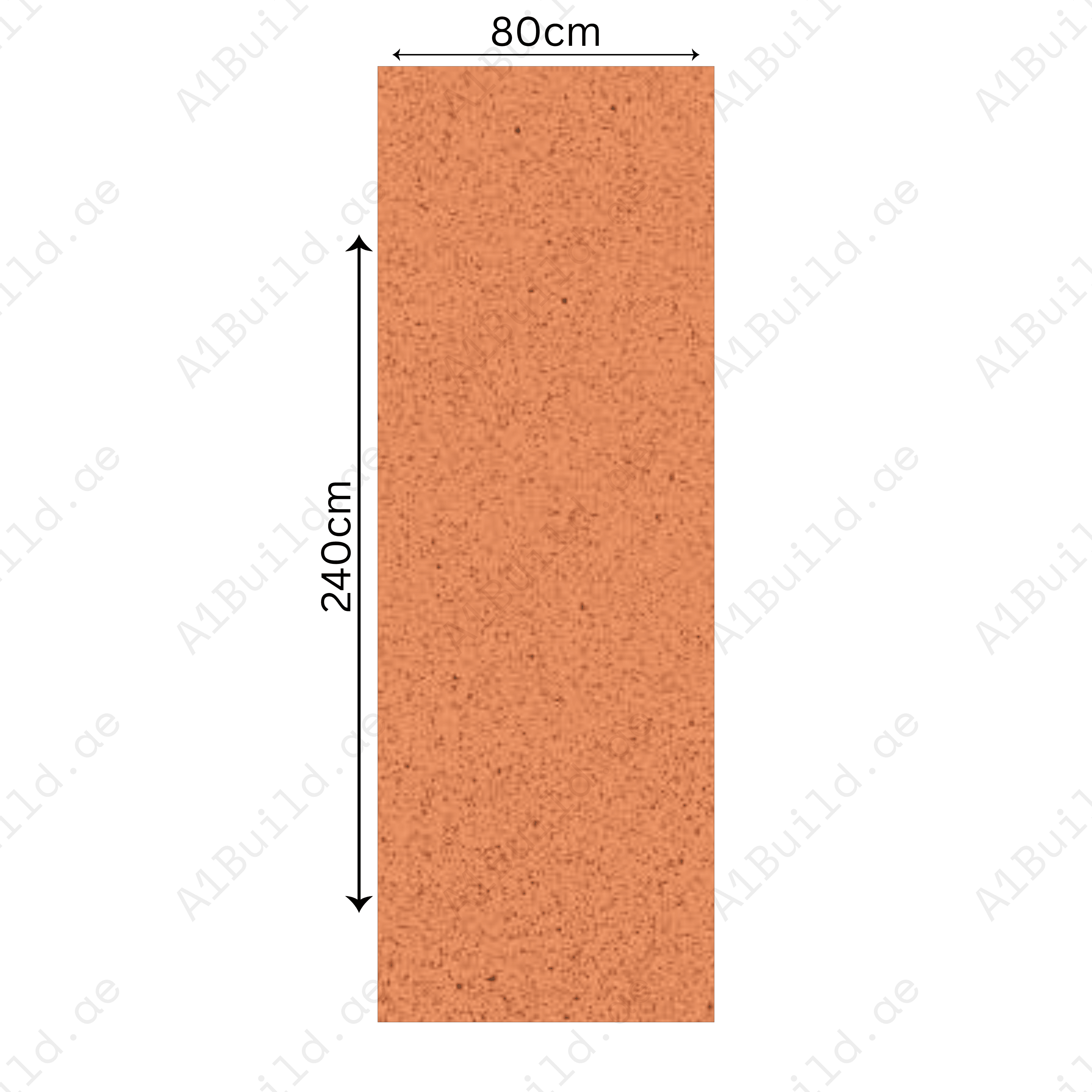 Lakha Red 80x240cm 15mm – Matt