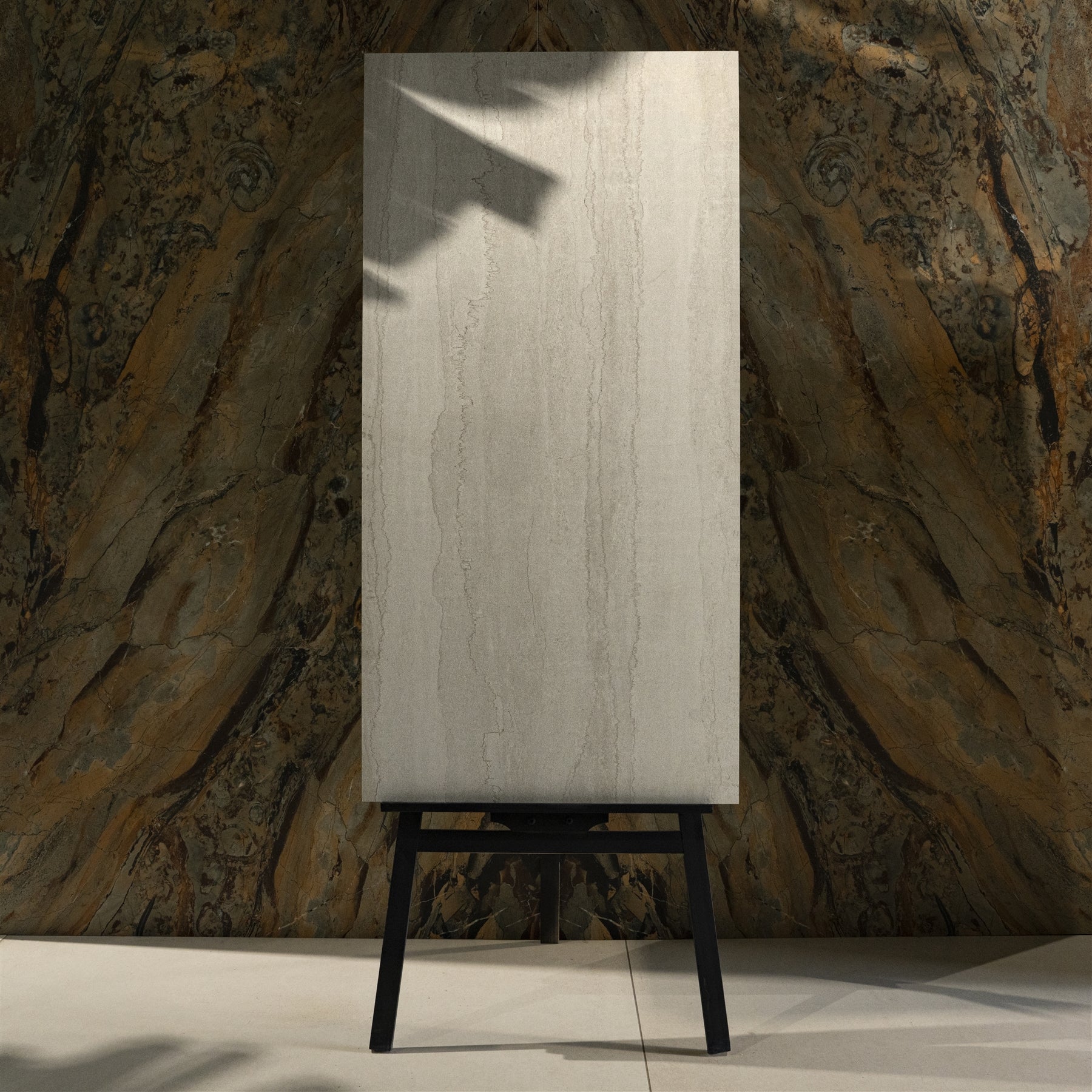 Portland View Silver Stone Look Porcelain Tile 60x120cm 20mm Thickness