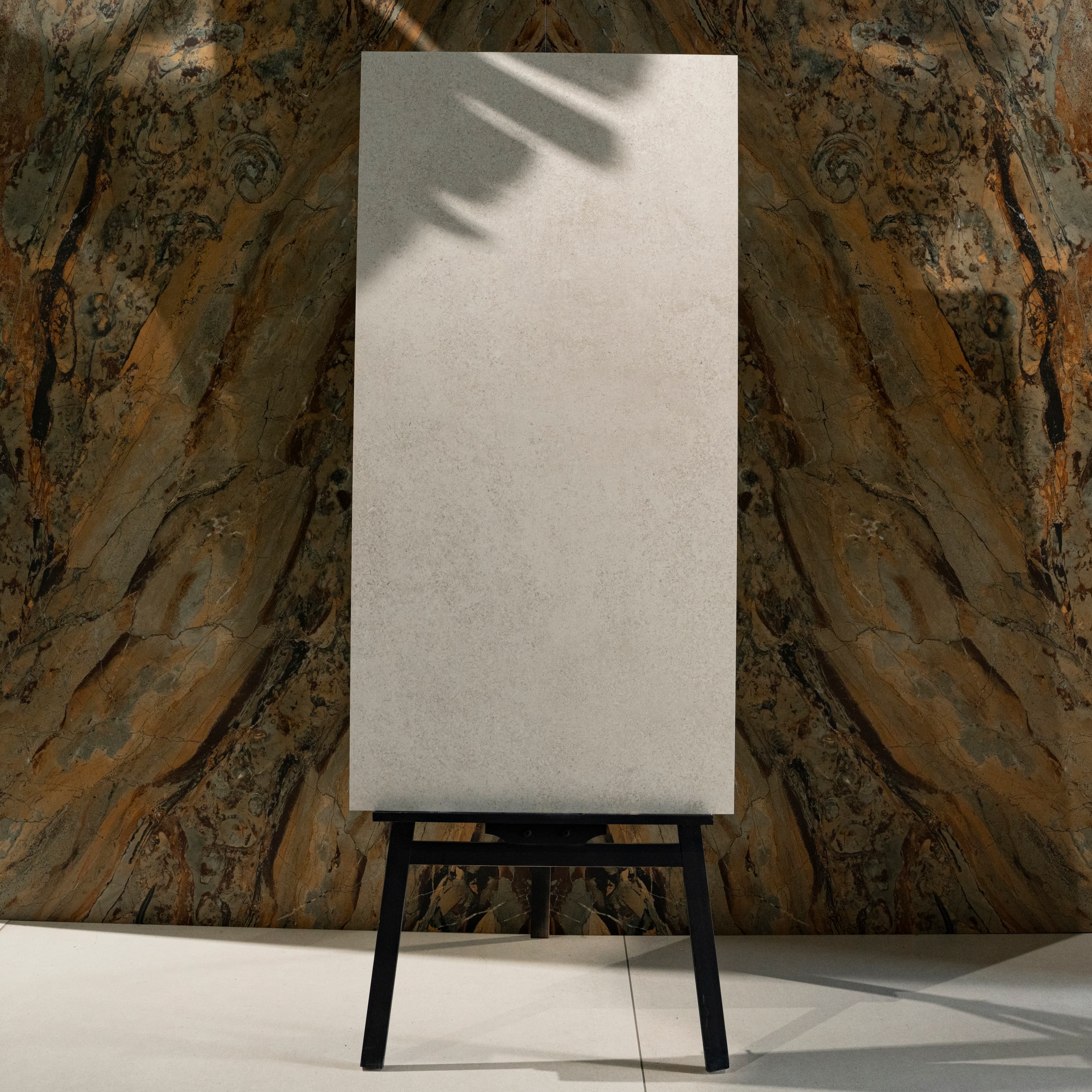 N Bianco White Matte Porcelain Tile 60x120cm | Concrete Stone Look Large Format Floor & Wall Tile | Clean Neutral Flooring UAE