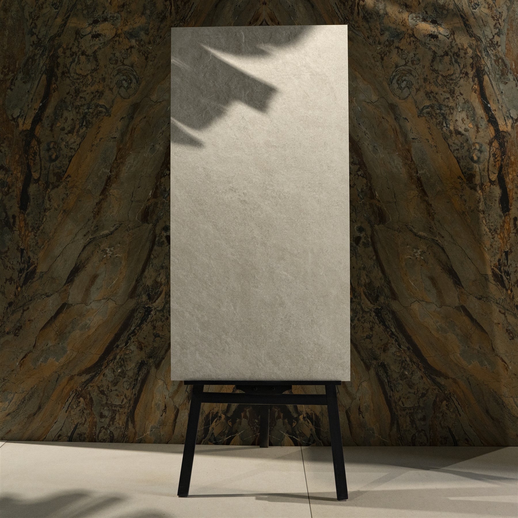 Quartz White Stone Look Porcelain Tile 60x120cm 20mm Thickness