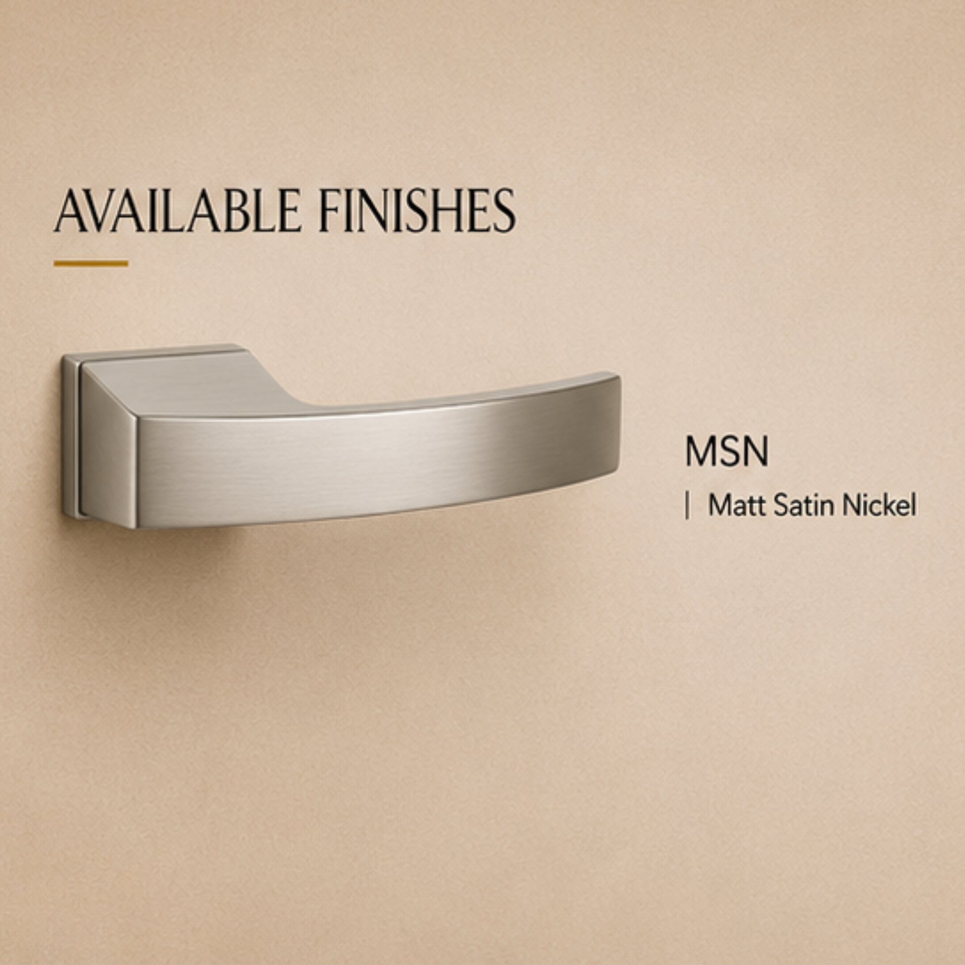 ALA.6017 premium aluminum alloy door lock handle in Matt Satin Nickel finish. Durable modern architectural hardware for homes, hotels, offices, and interiors.