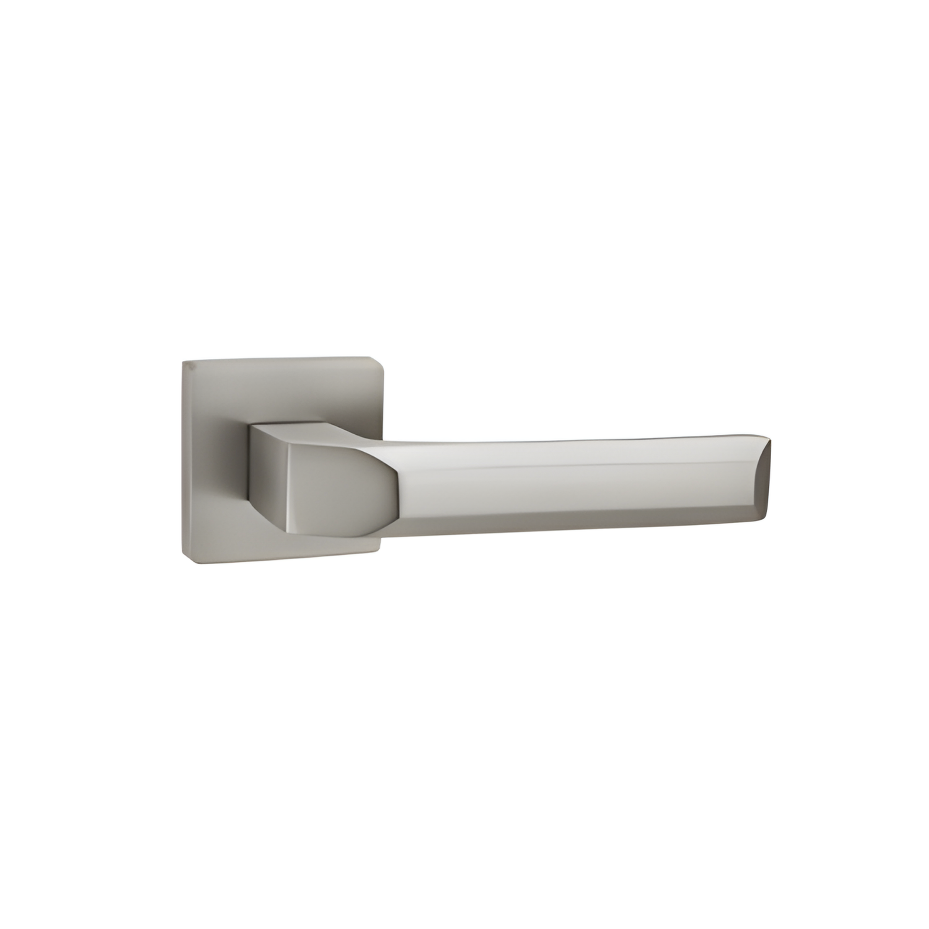 ALA.6403 premium aluminum alloy door lock handle in Matt Satin Nickel finish. Modern architectural hardware for homes, hotels, offices, and luxury interiors.
