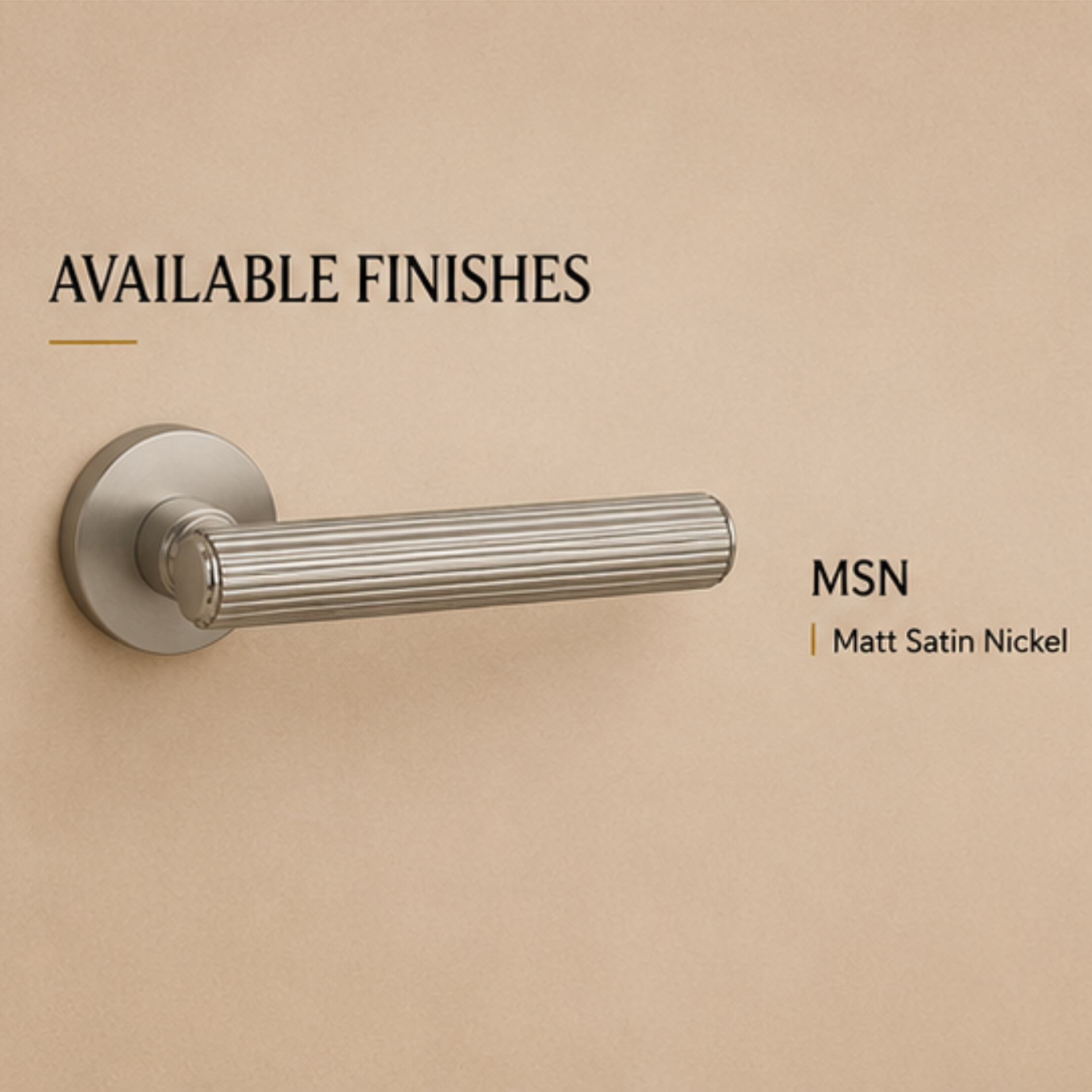 ALA.6515 premium aluminum alloy door lock handle in Matt Satin Nickel finish. Durable architectural hardware for modern homes, hotels, offices, and interiors.
