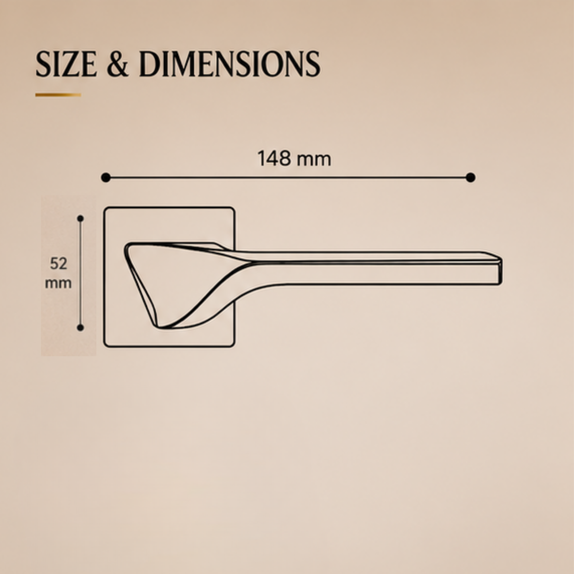 ALA.6589 premium aluminum alloy door lock handle in Black finish. Modern architectural hardware for luxury homes, hotels, offices, and contemporary interiors.